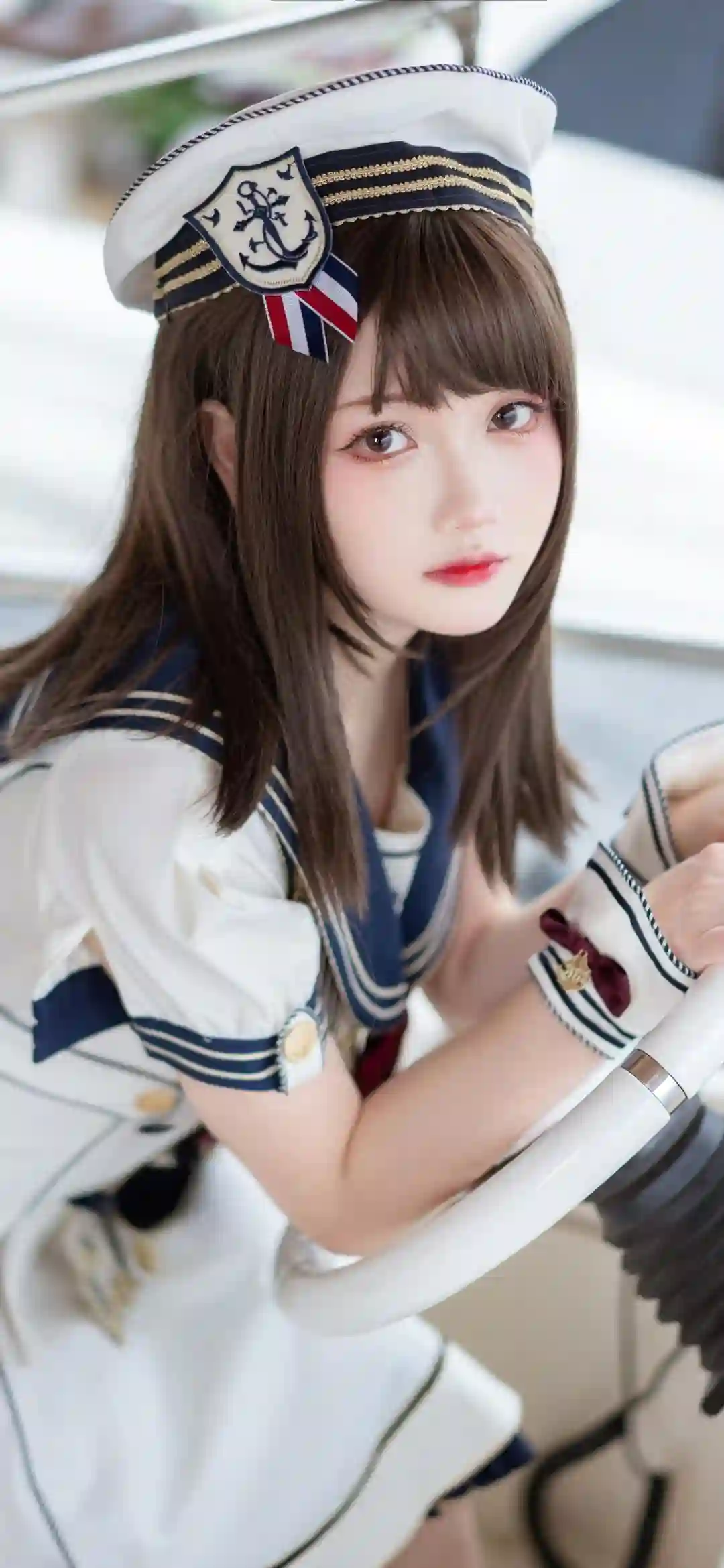 可爱女孩 水手服女孩 清纯 可爱型美女 白色水手服