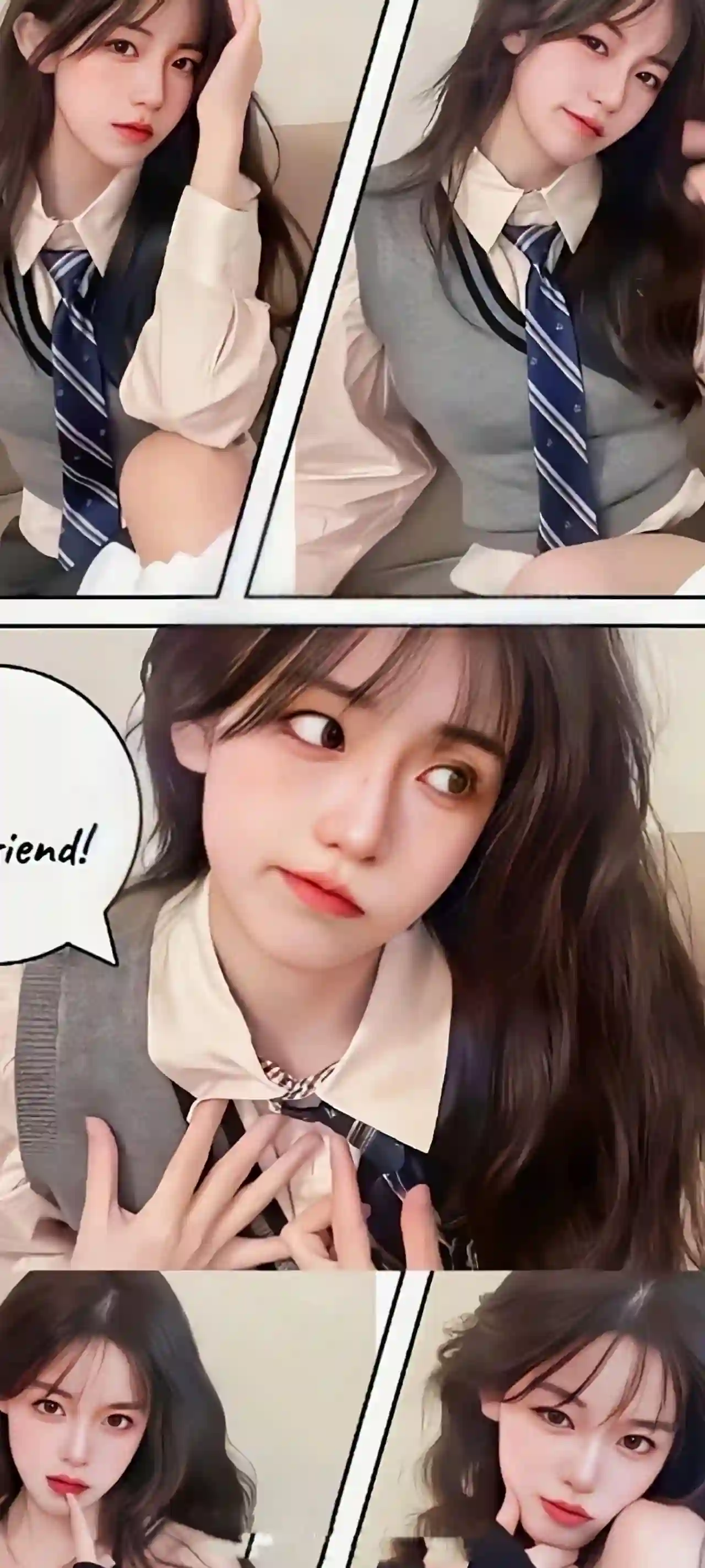 漫画风格 JK女孩