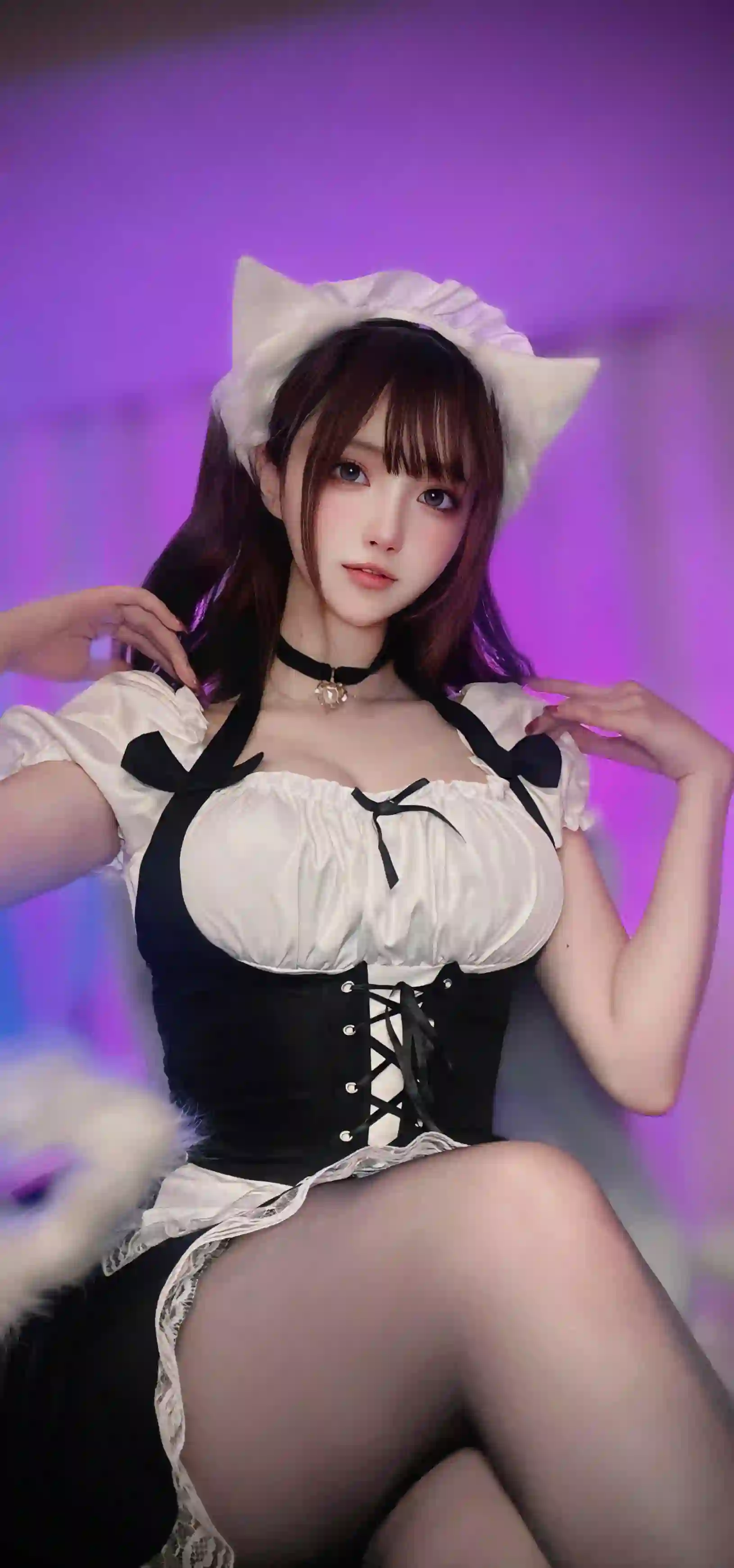 可爱女仆coser 黑色丝袜 黑丝
