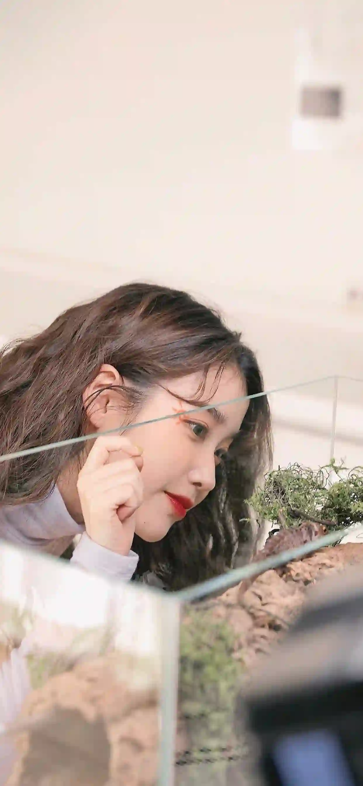 美女明星 IU 长发清纯美女 韩国明星 甜美 微笑