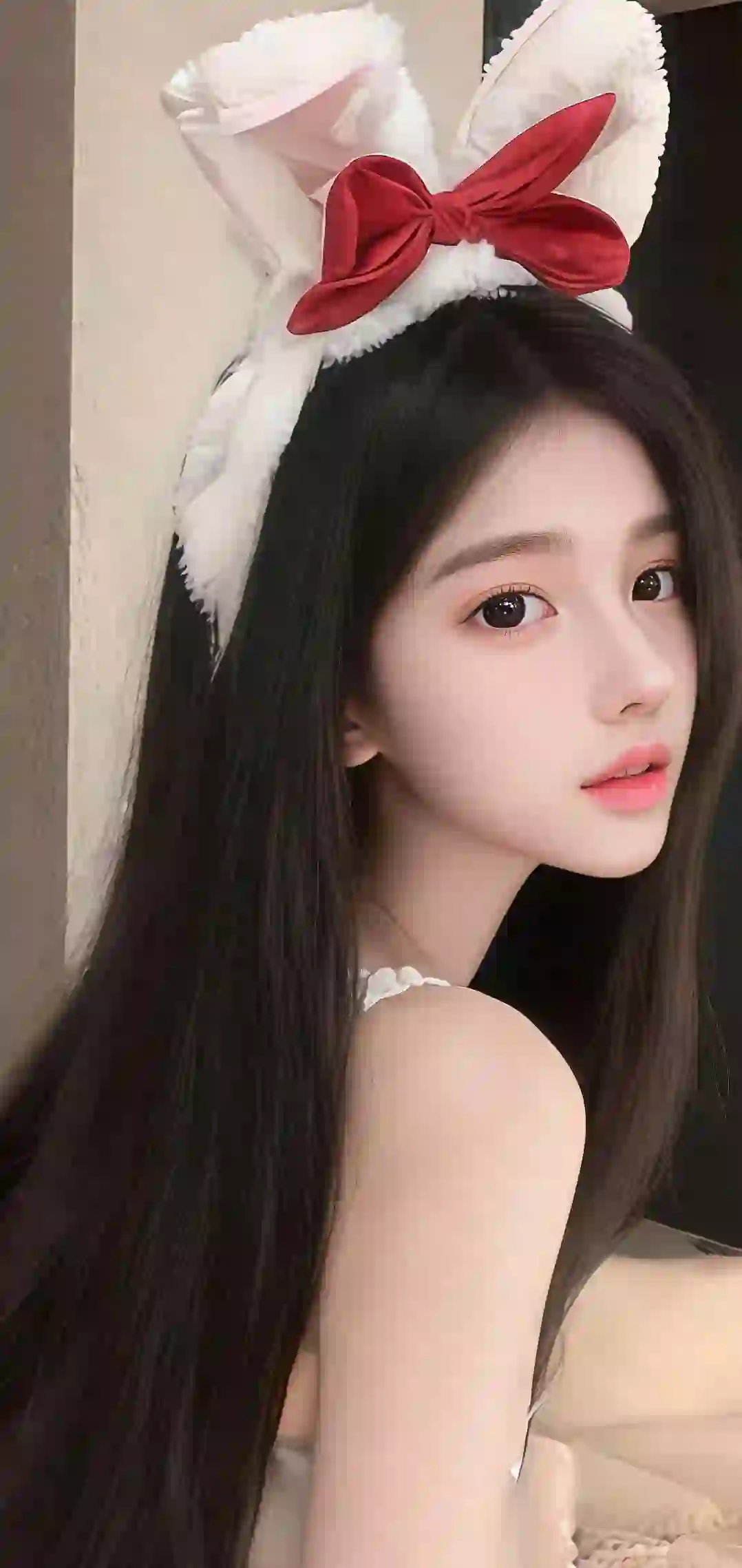 美女 长发美女 吊带美女