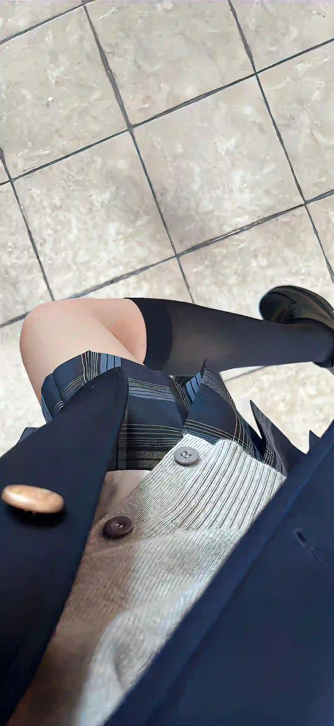 jk穿搭 长腿丝袜美女 腿部特写