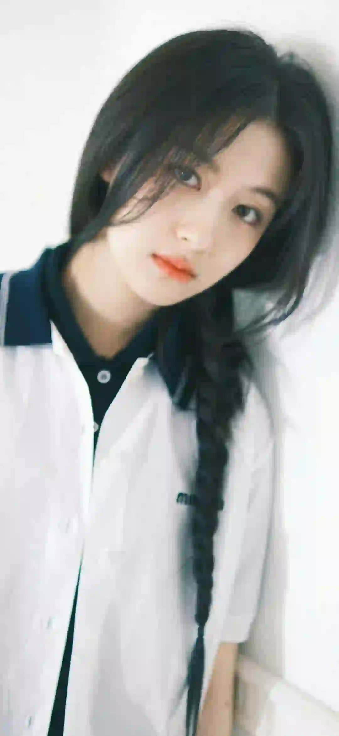 长发清纯美女 学院风