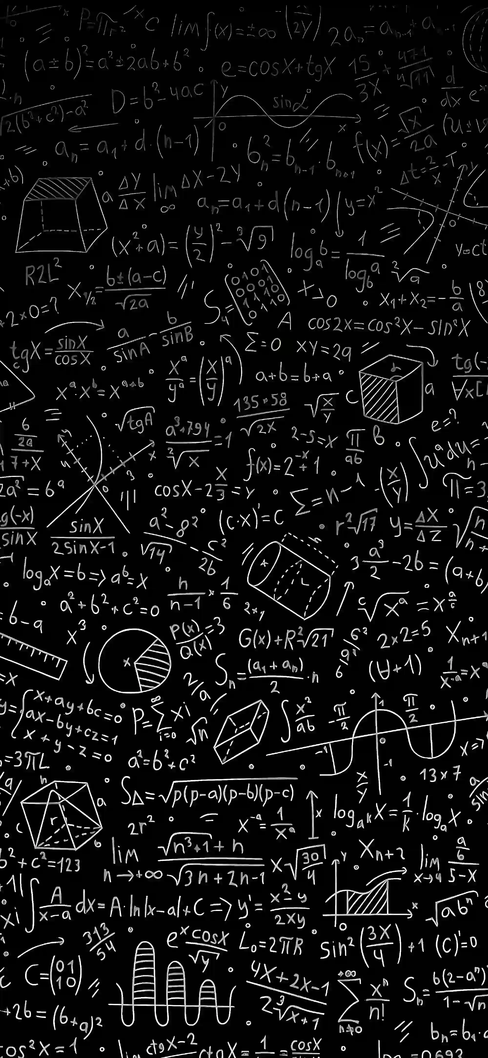 创意壁纸 艺术 文字 密密麻麻 公式 数学