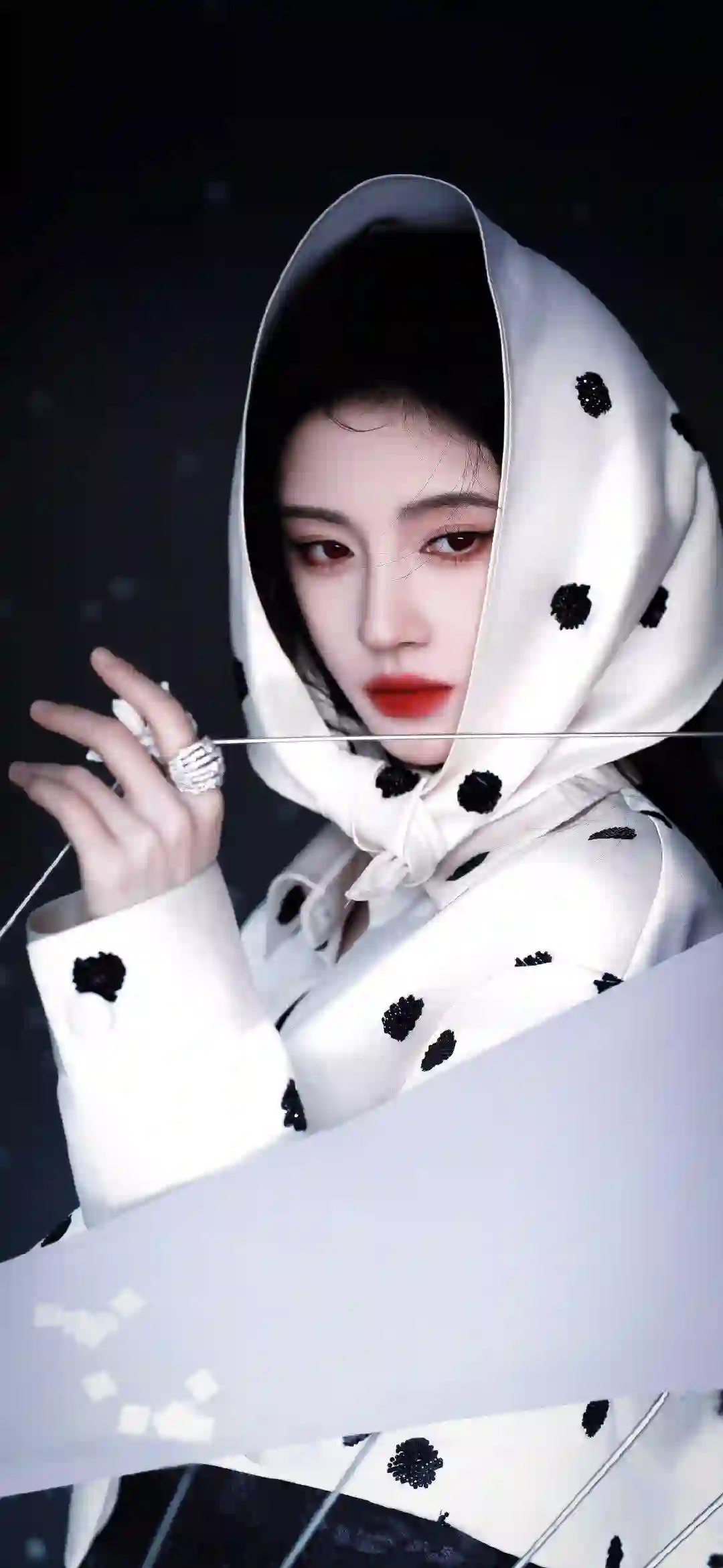 美女明星壁纸 鞠婧祎 斑点 时尚穿搭