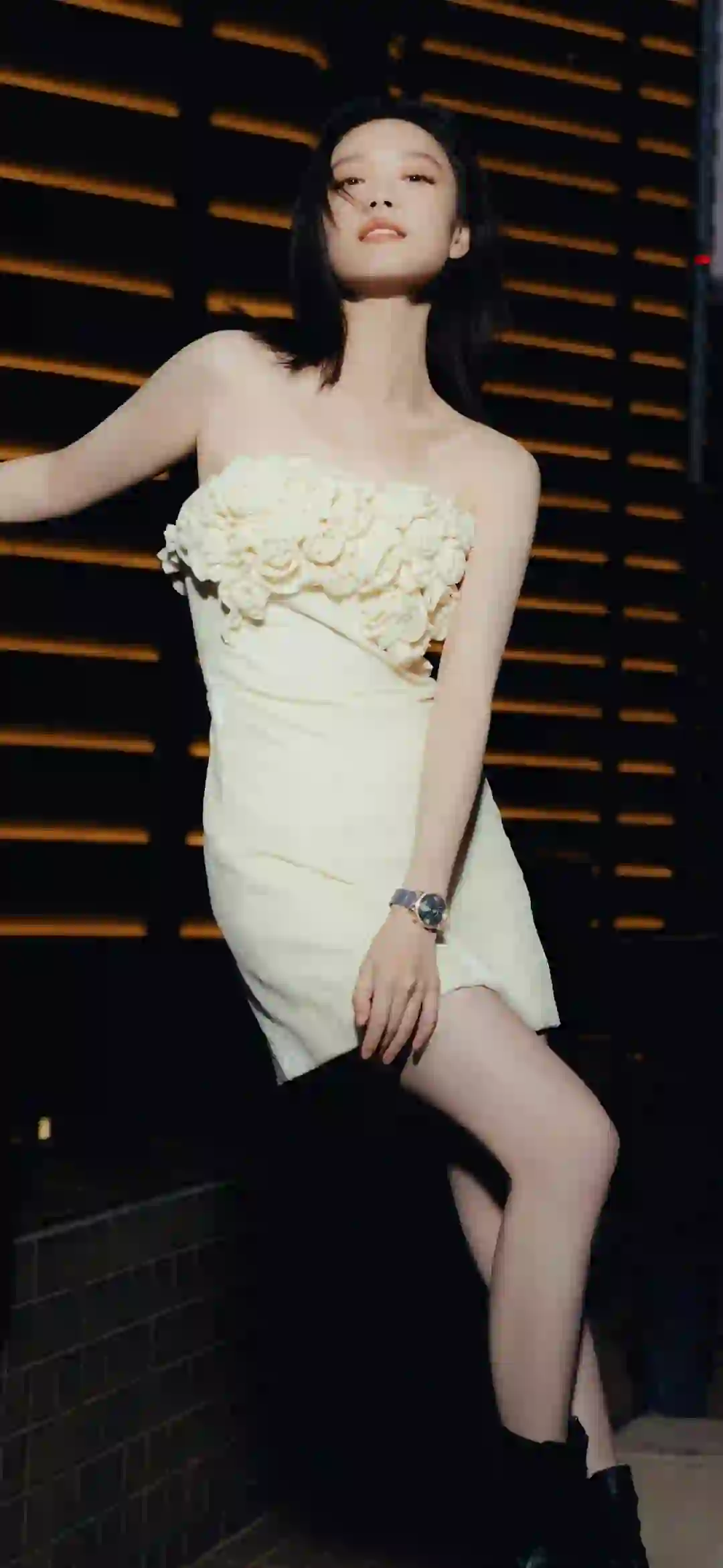 美女 倪妮 白色裙子 性感美女 美腿
