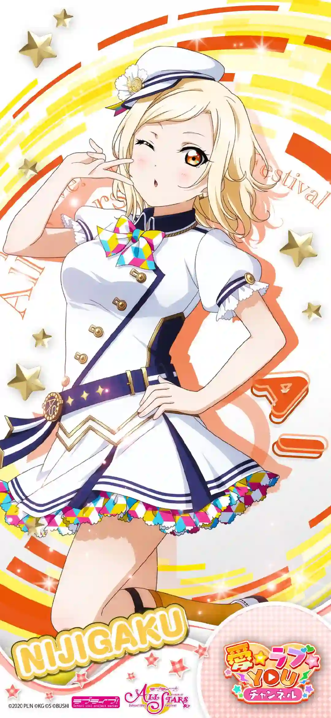 动漫女孩 二次元女孩 金黄色头发