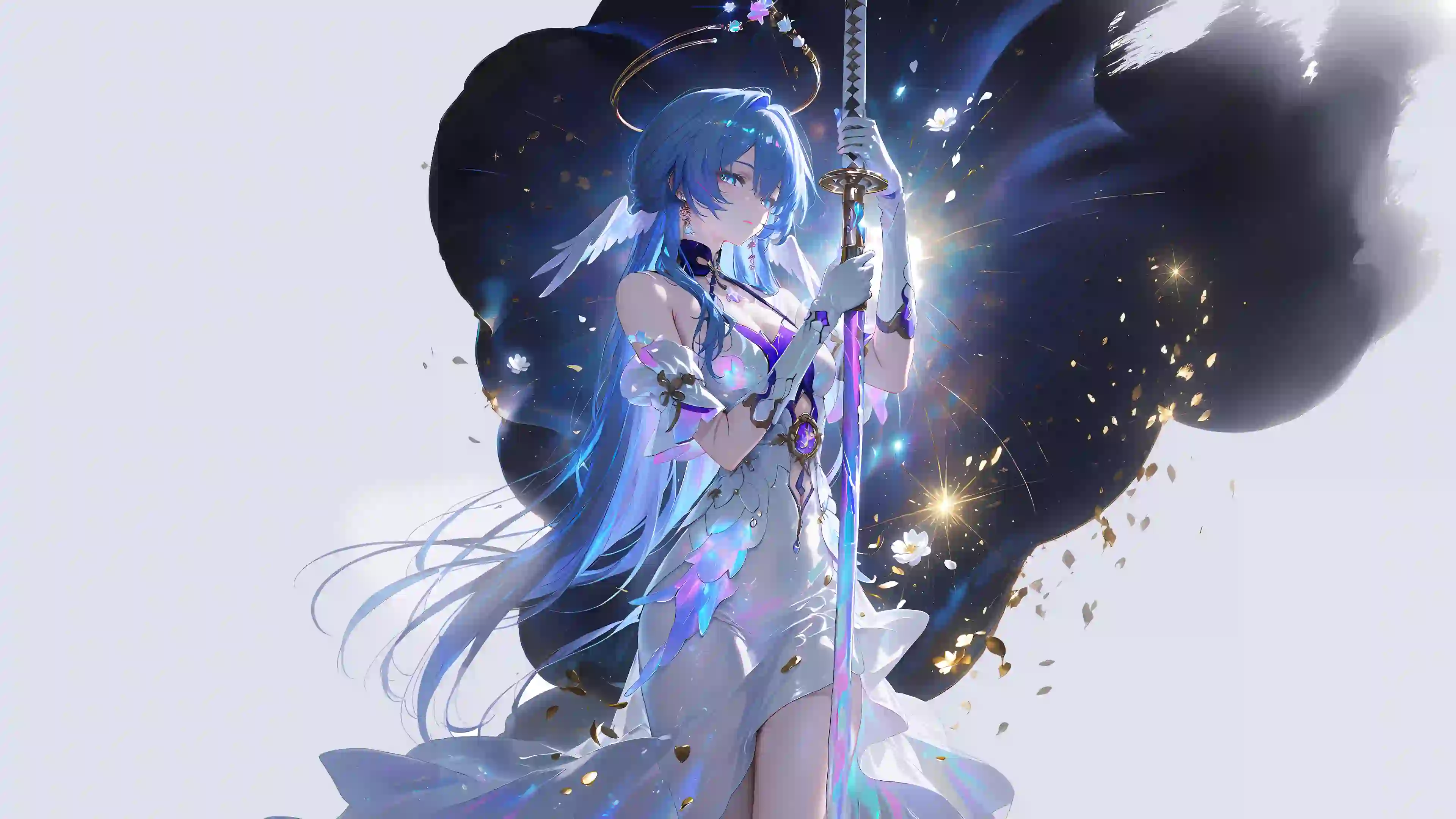 动漫女孩 二次元女孩 剑士女孩 武士刀