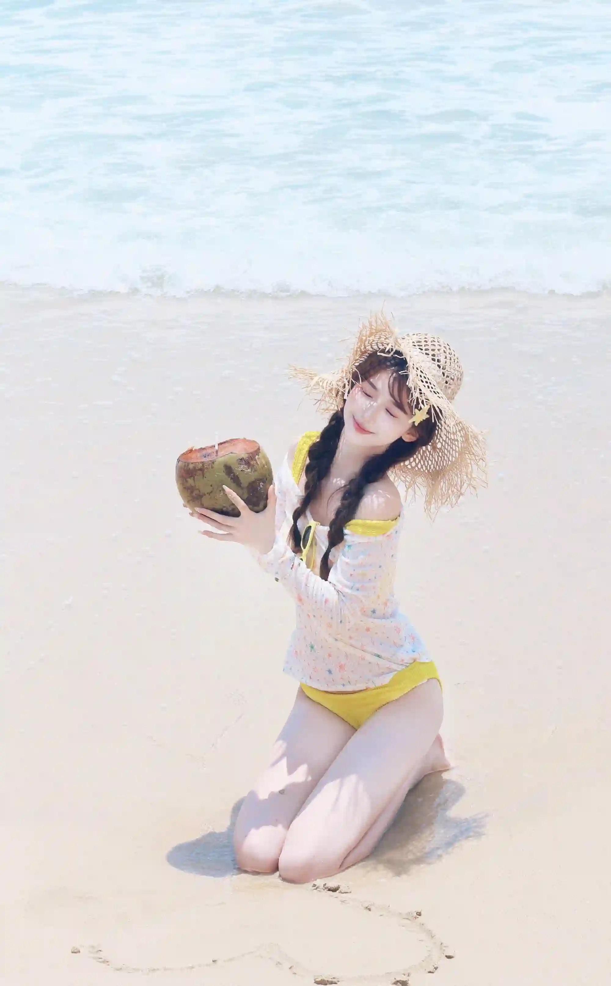 长发美女 性感美女 沙滩美女 海水 海边写真 