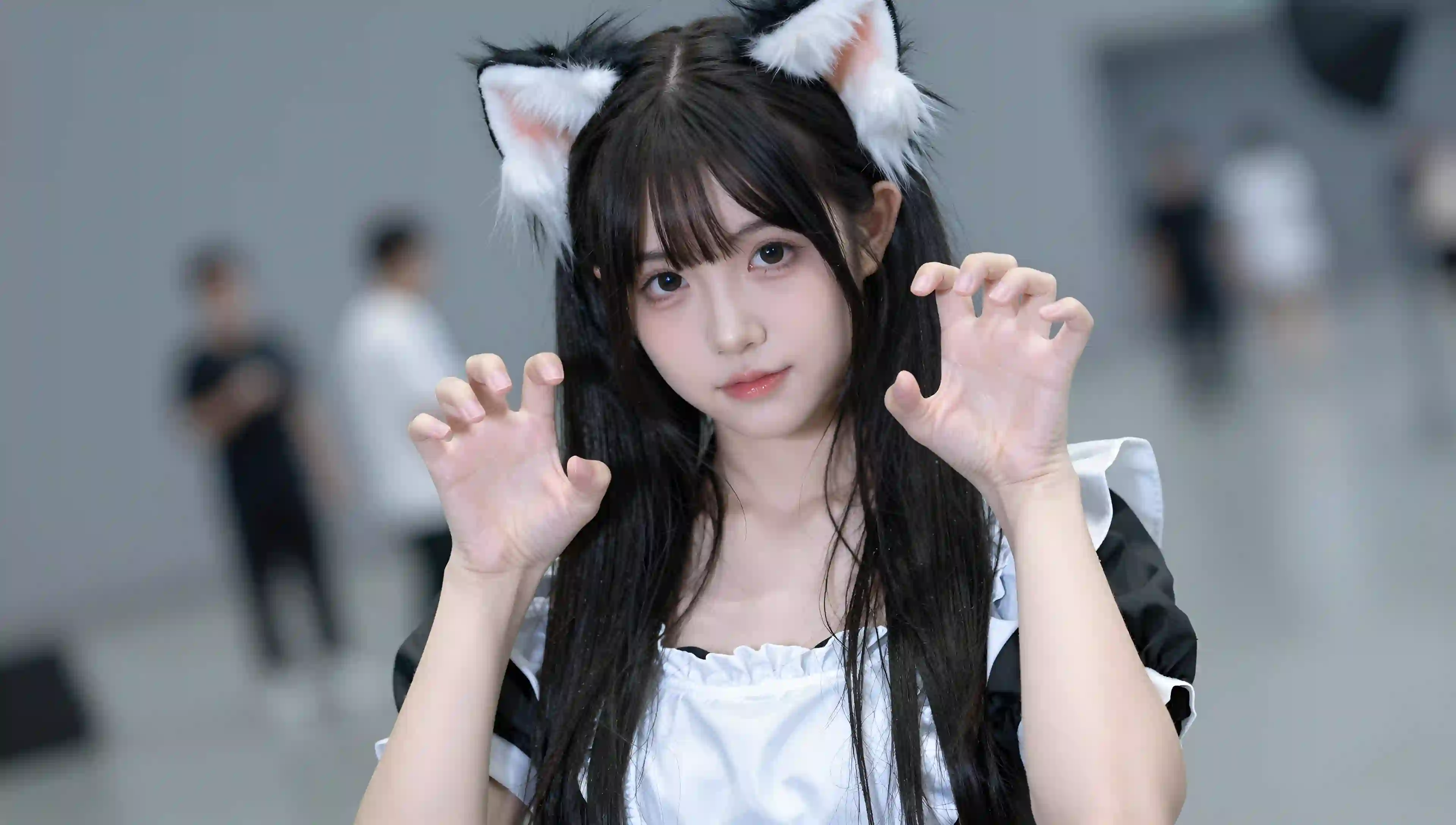 长发可爱女孩 女仆穿搭 萌系女孩