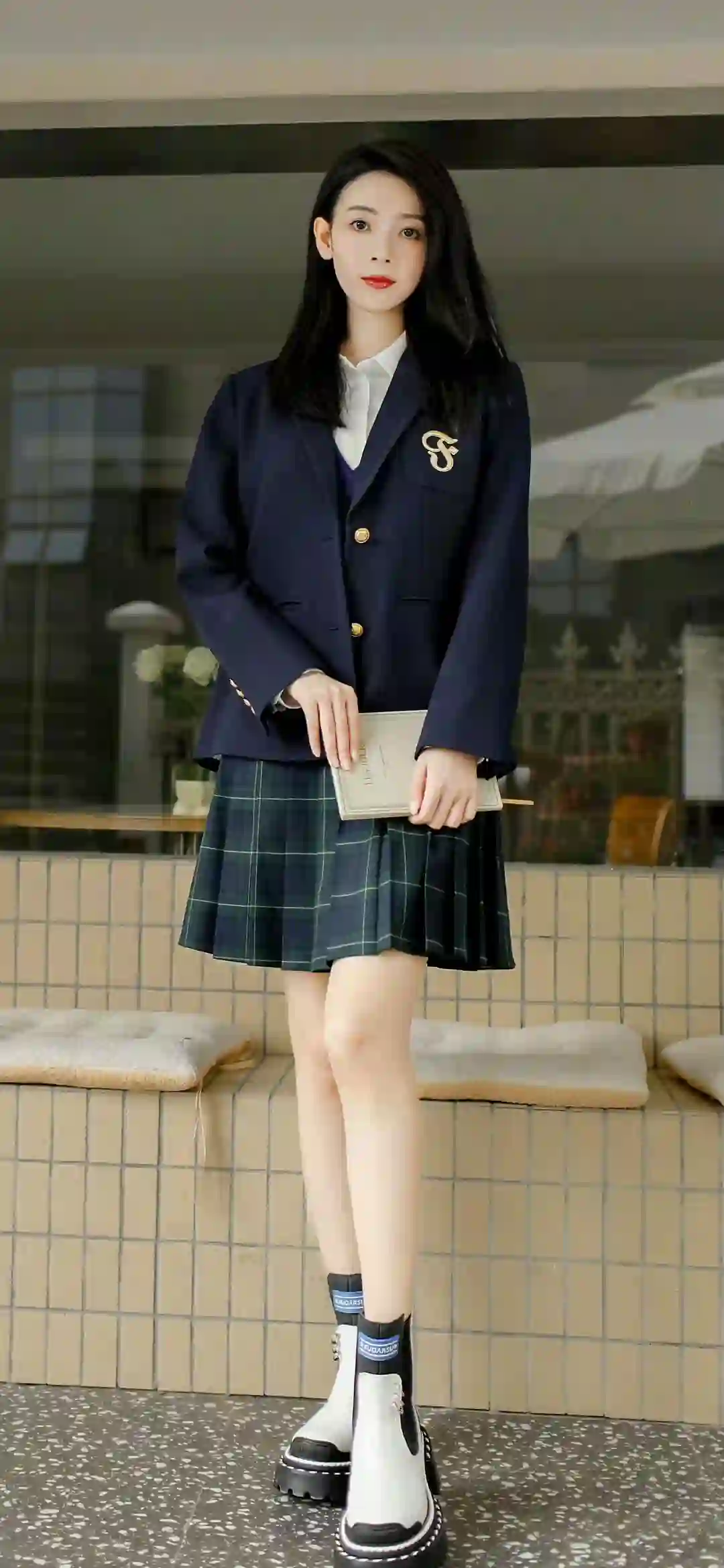 jk美女 长发 清纯 学院风