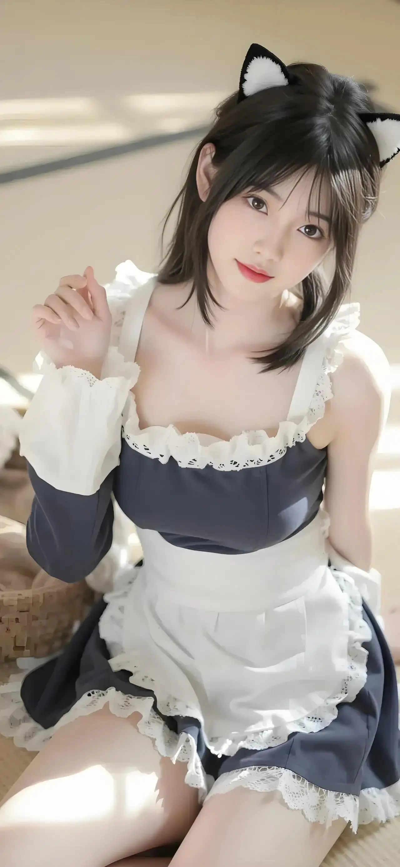 可爱女仆装美女｜可爱｜阳光｜猫耳朵