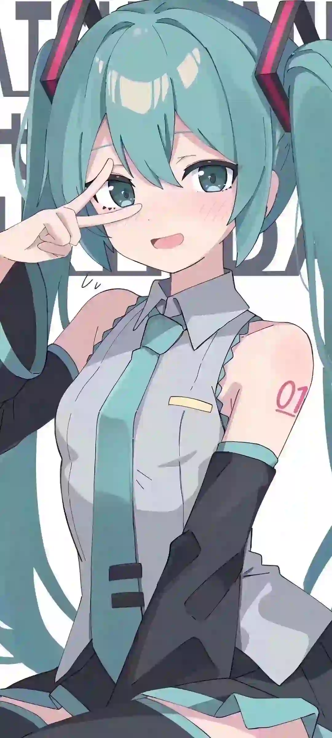 初音未来 可爱女孩 蓝色头发 动漫女孩 二次元女孩