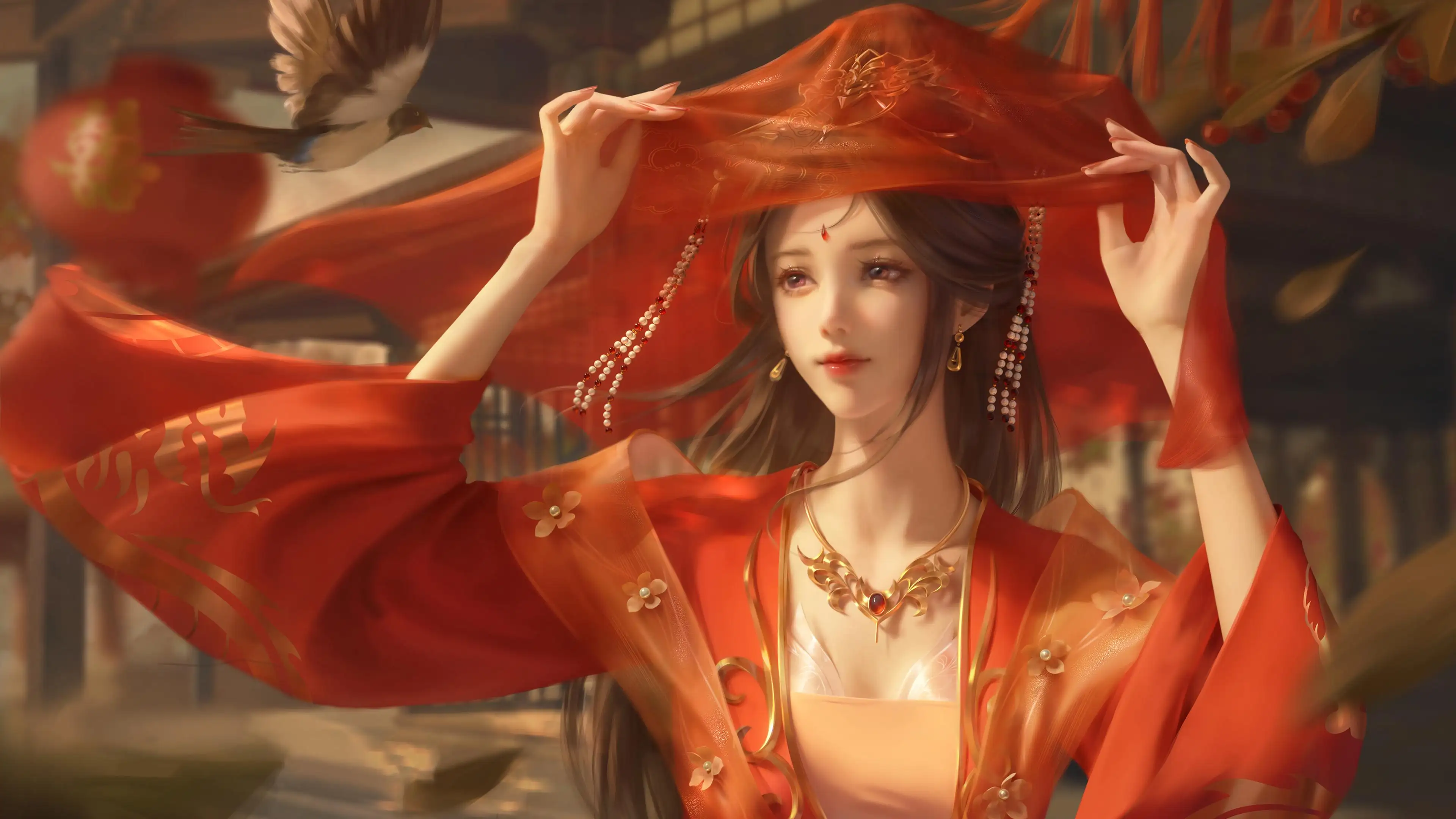 红色婚服新娘 完美世界 清漪