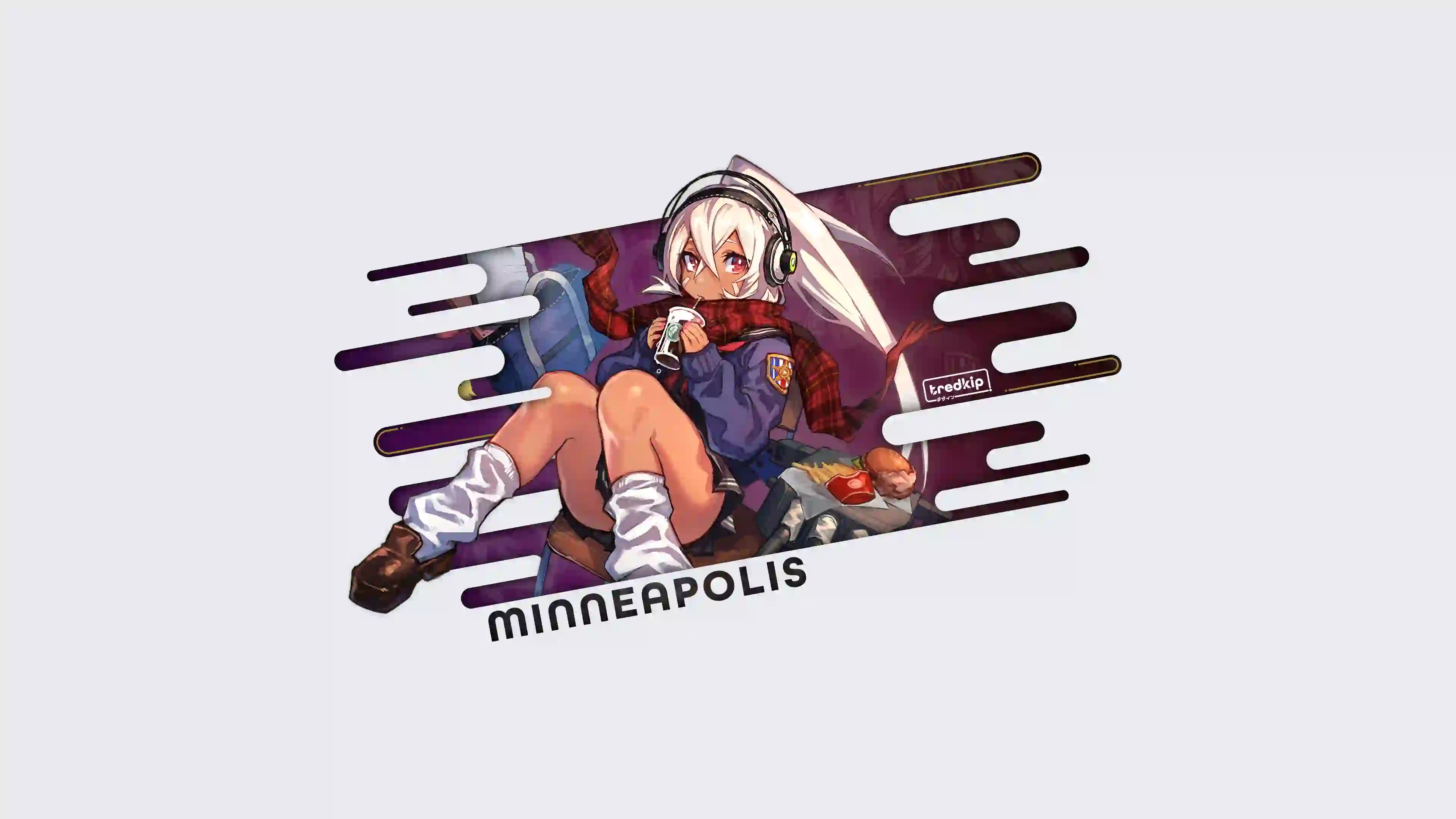 创意壁纸 二次元 纯色背景