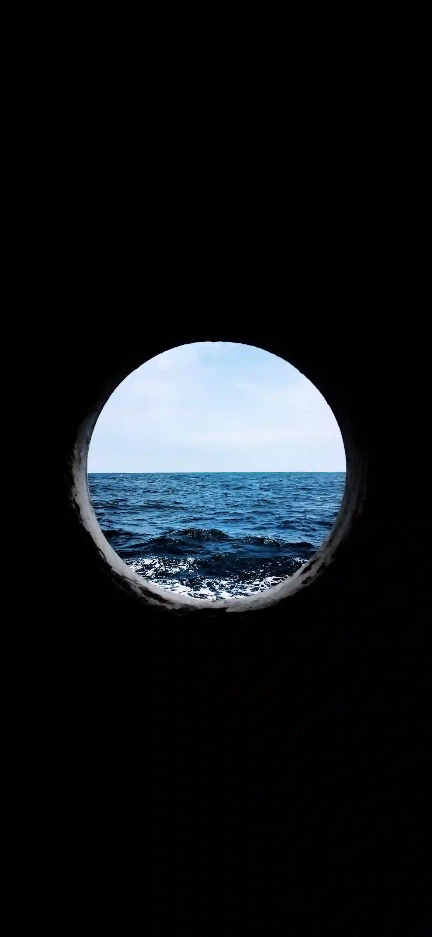 船窗 眺望 大海 极简 构图 摄影