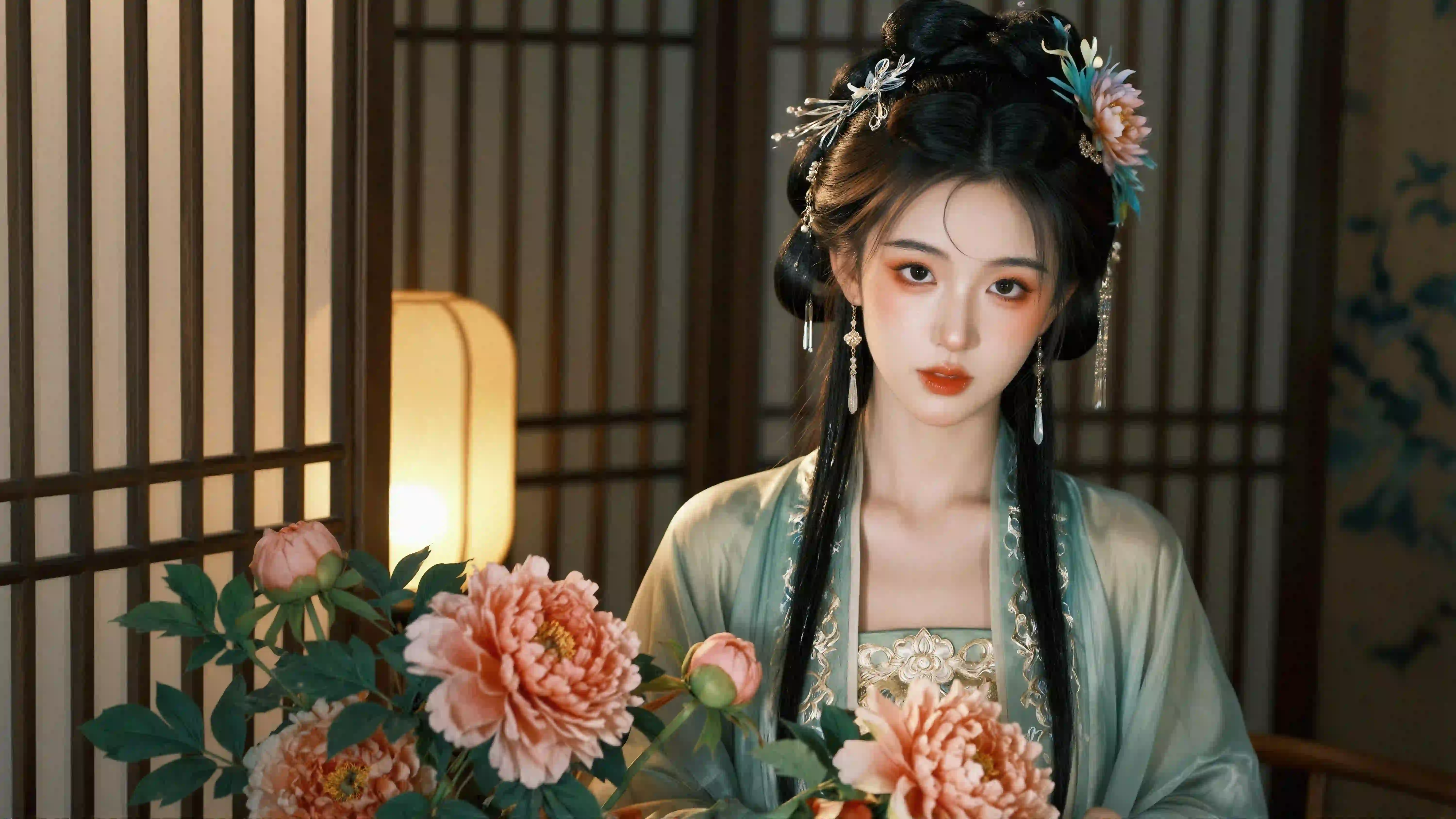 中国风 古风美女 汉服女孩 优雅