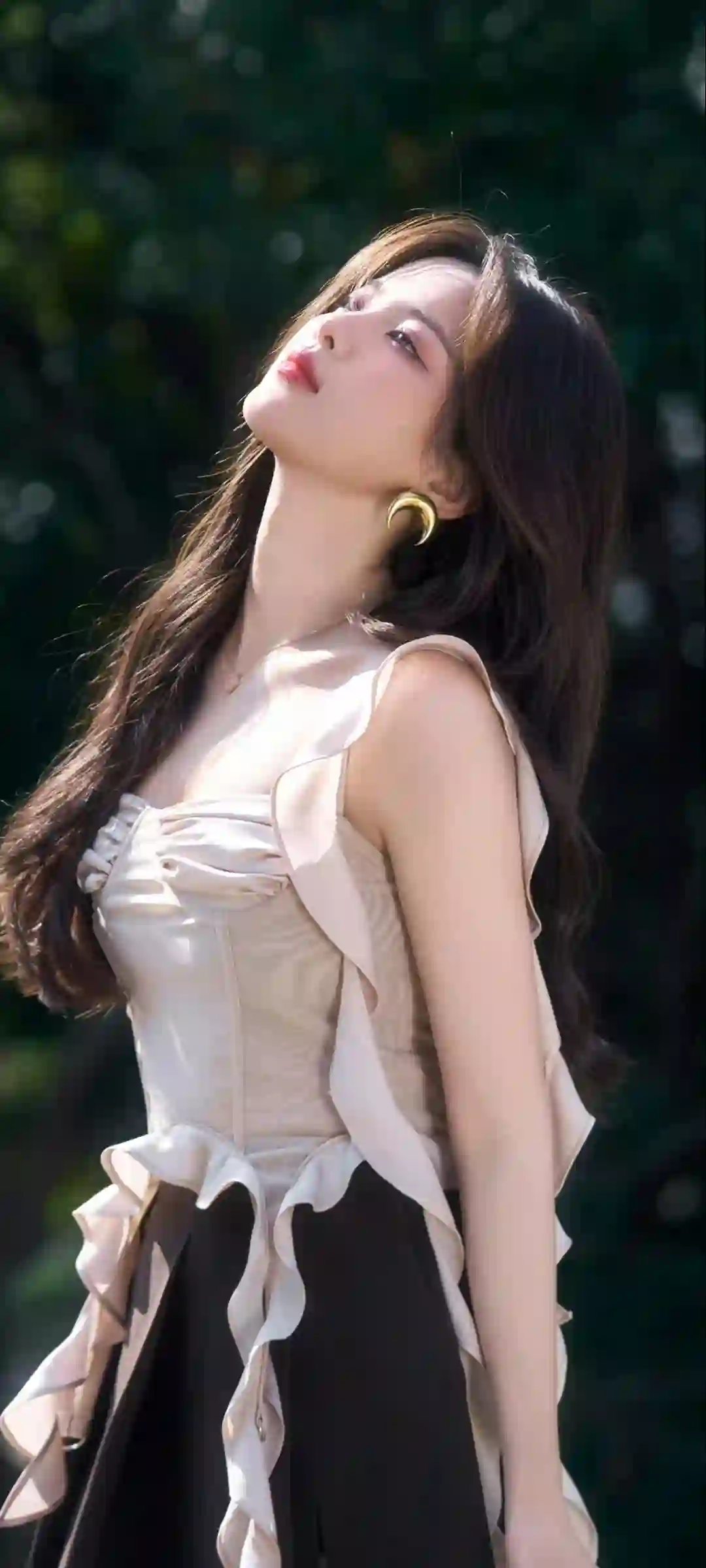 杨超越 时尚穿搭 长发漂亮女孩