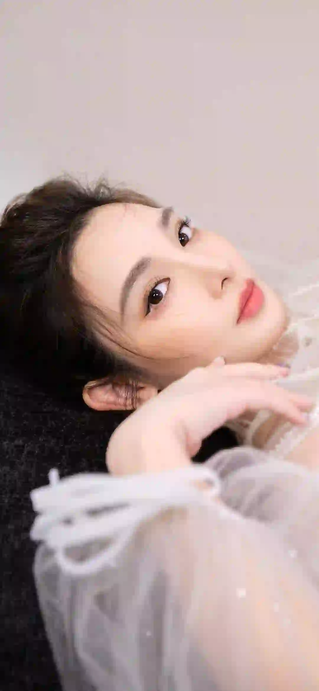 长发性感美女 白色裙子 性感