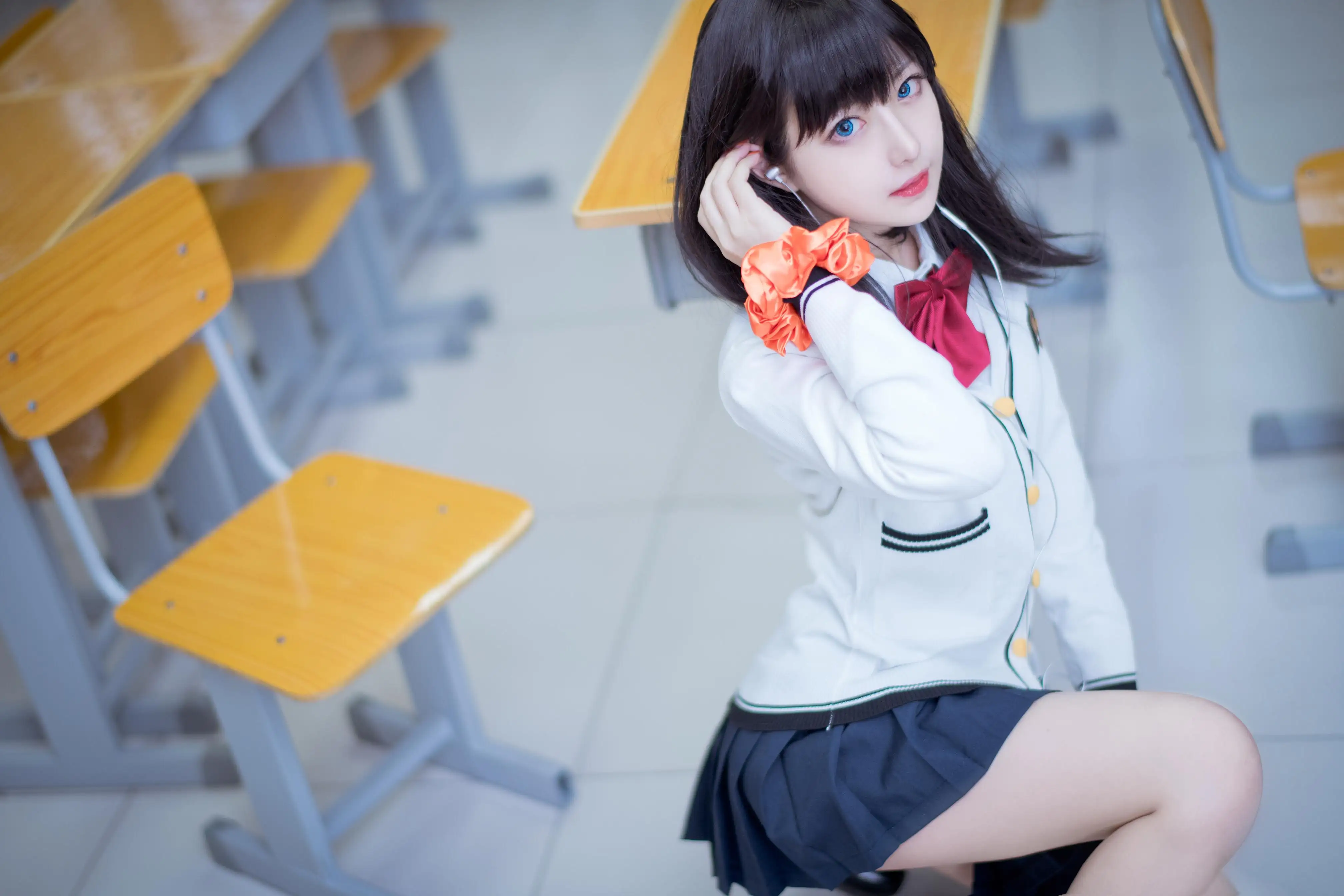 美少女jk 美女 教室场景