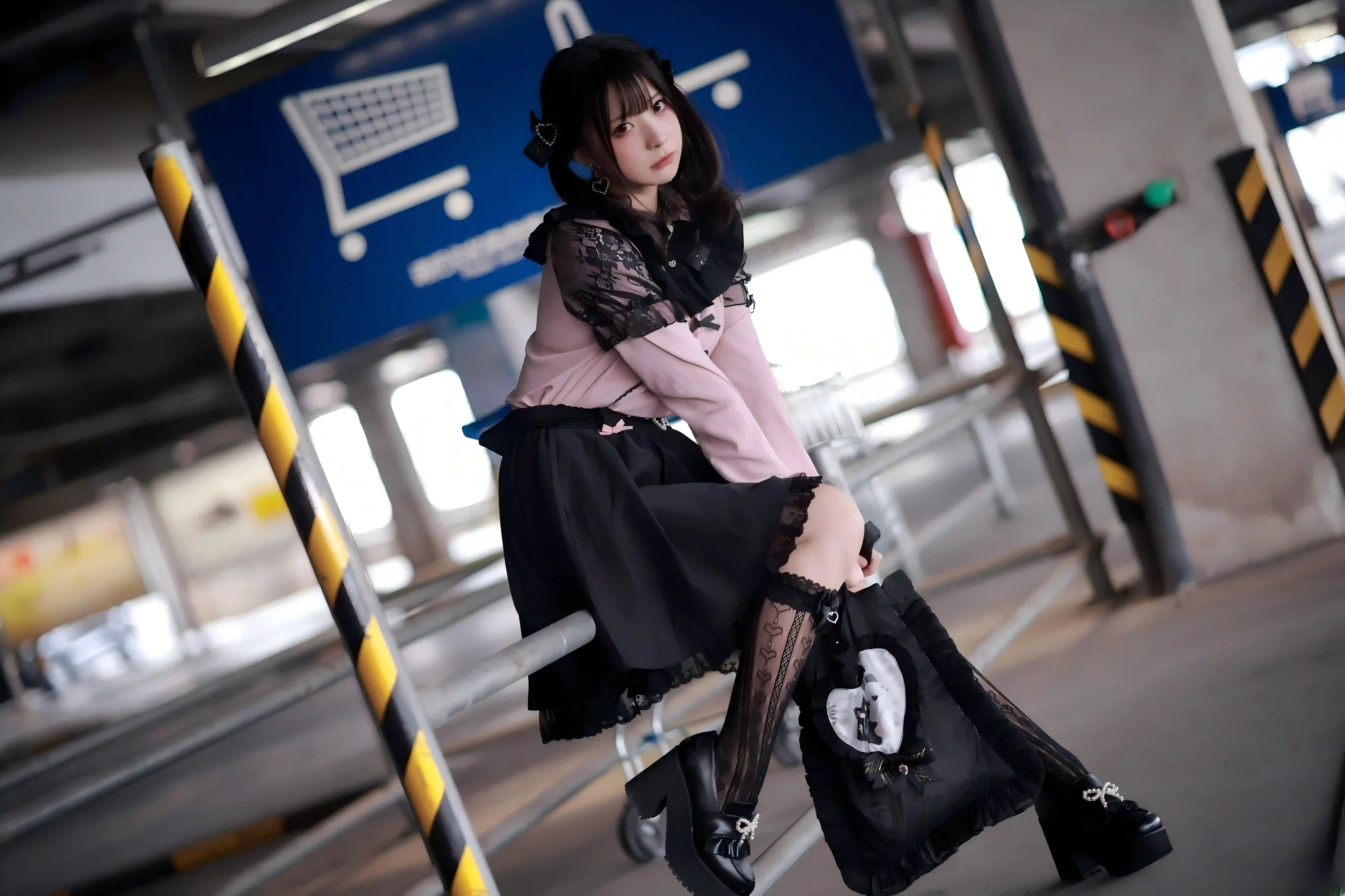 双马尾 制服穿搭 Lolita 户外写真 