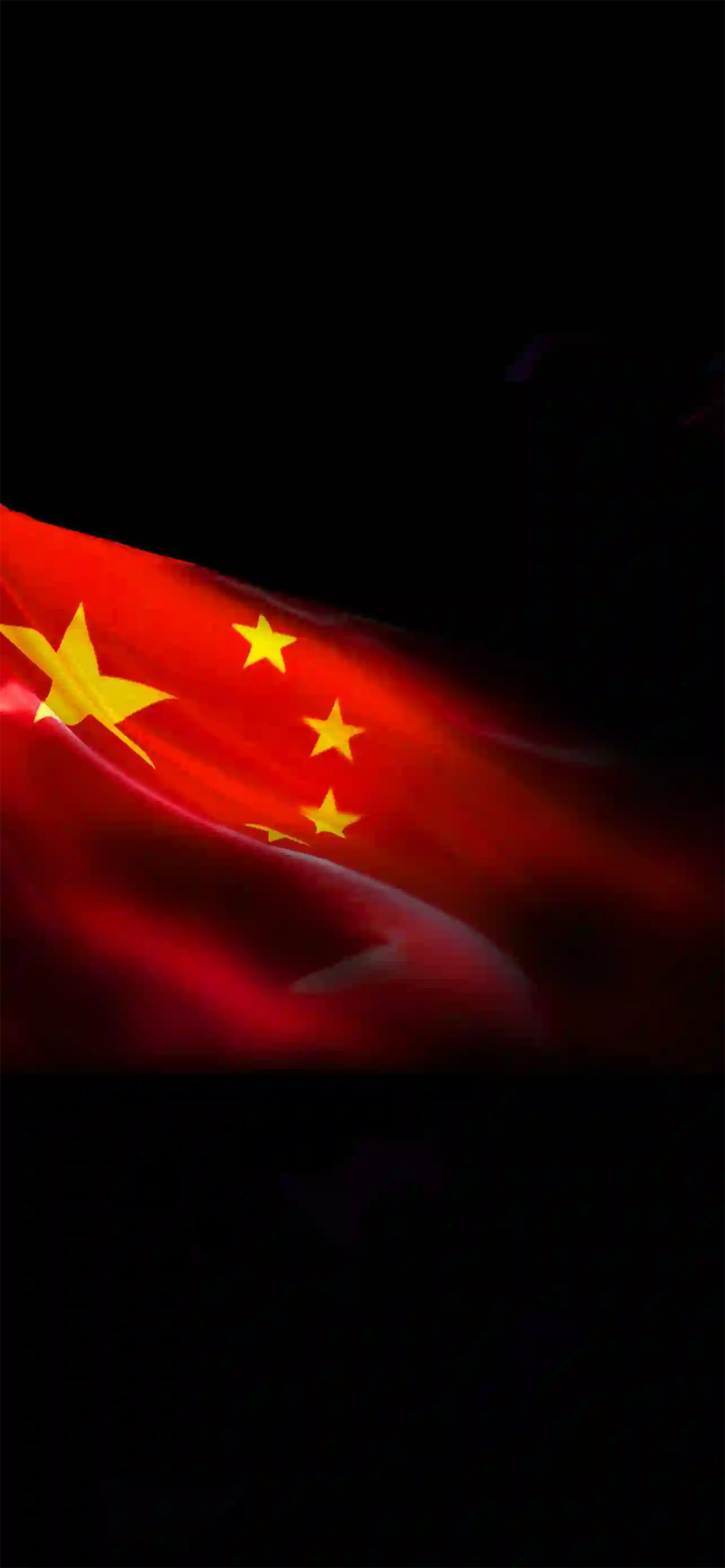 中国国旗 五星红旗 暗黑背景 红色旗帜 国庆壁纸