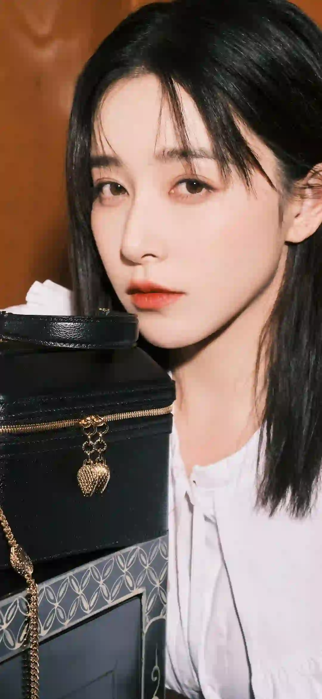 明星美女 阚清子 时尚 白色衣服