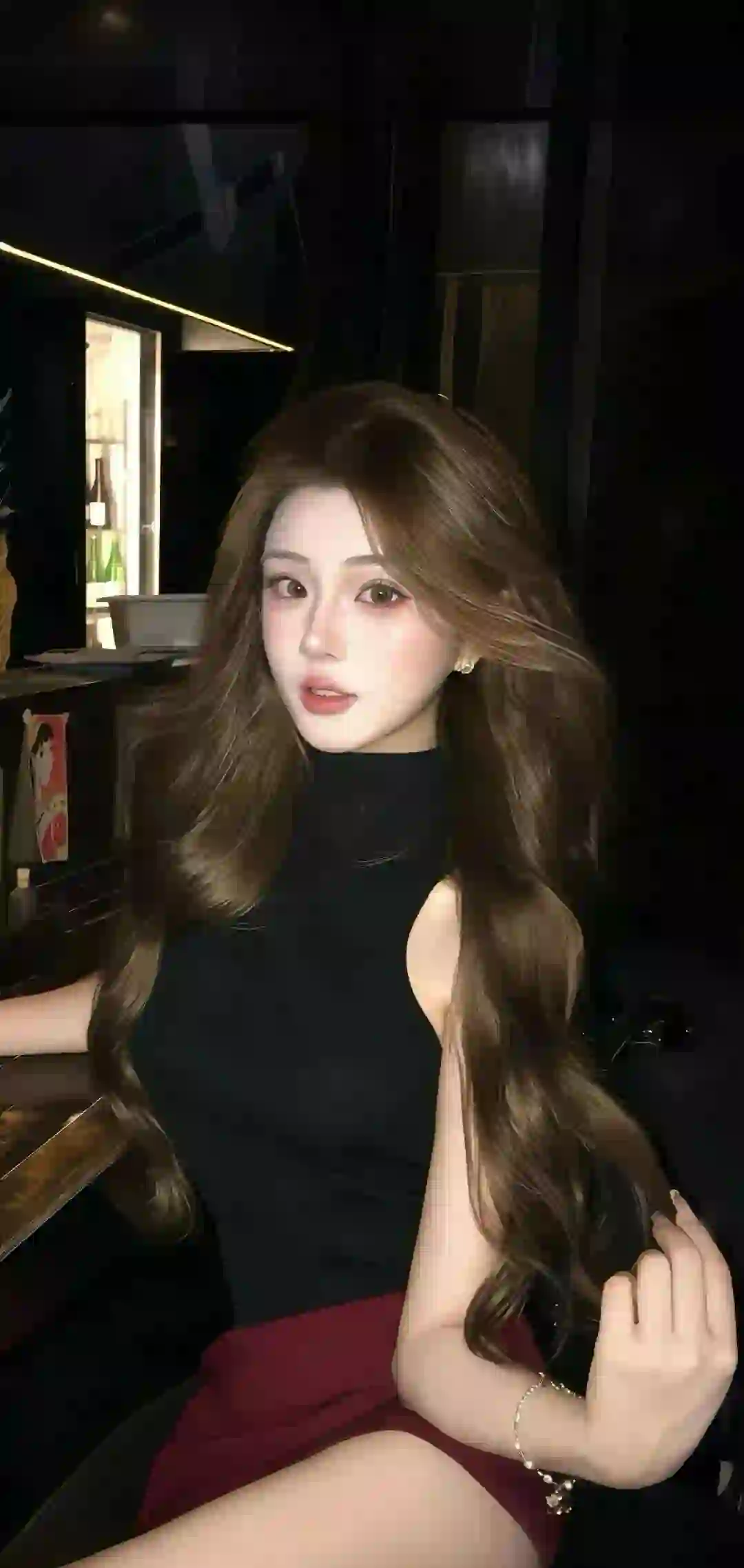 长发美女 长腿美女 个性女孩