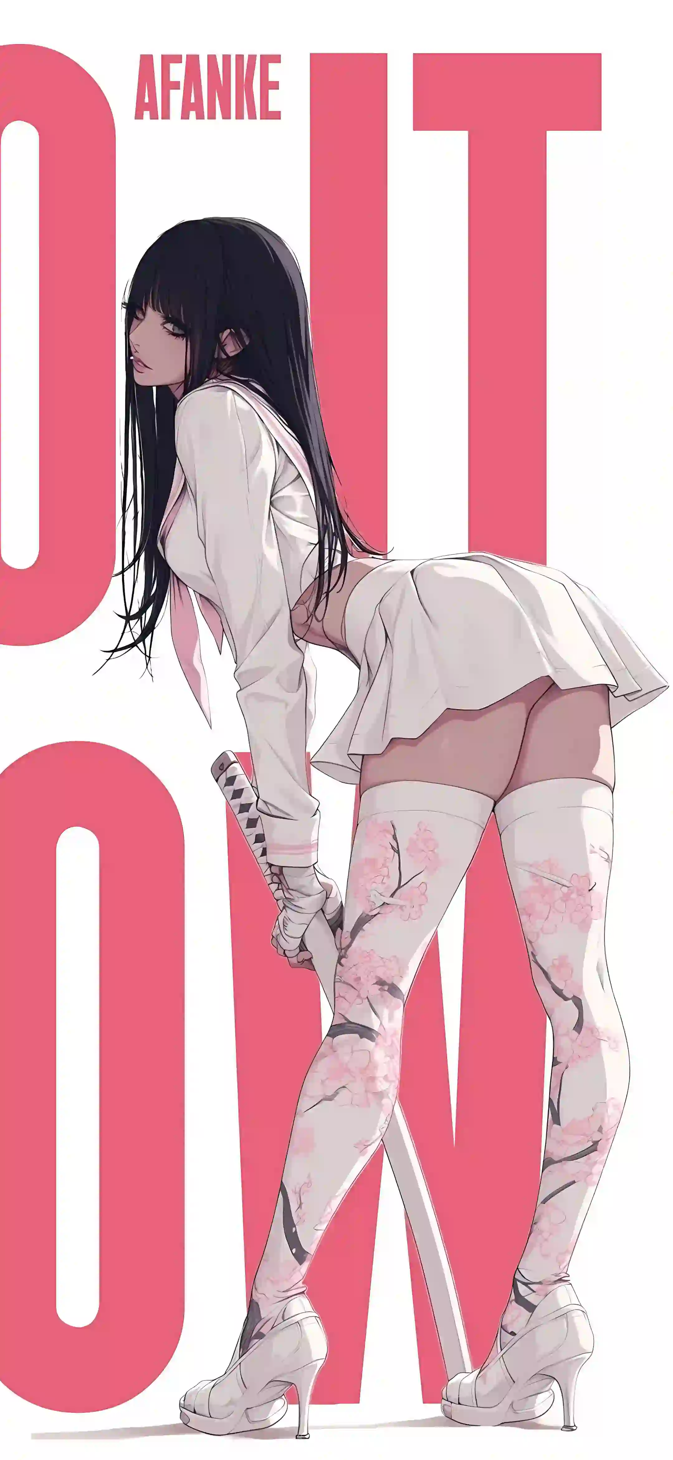 ai 动漫女孩 二次元 性感美女 剑