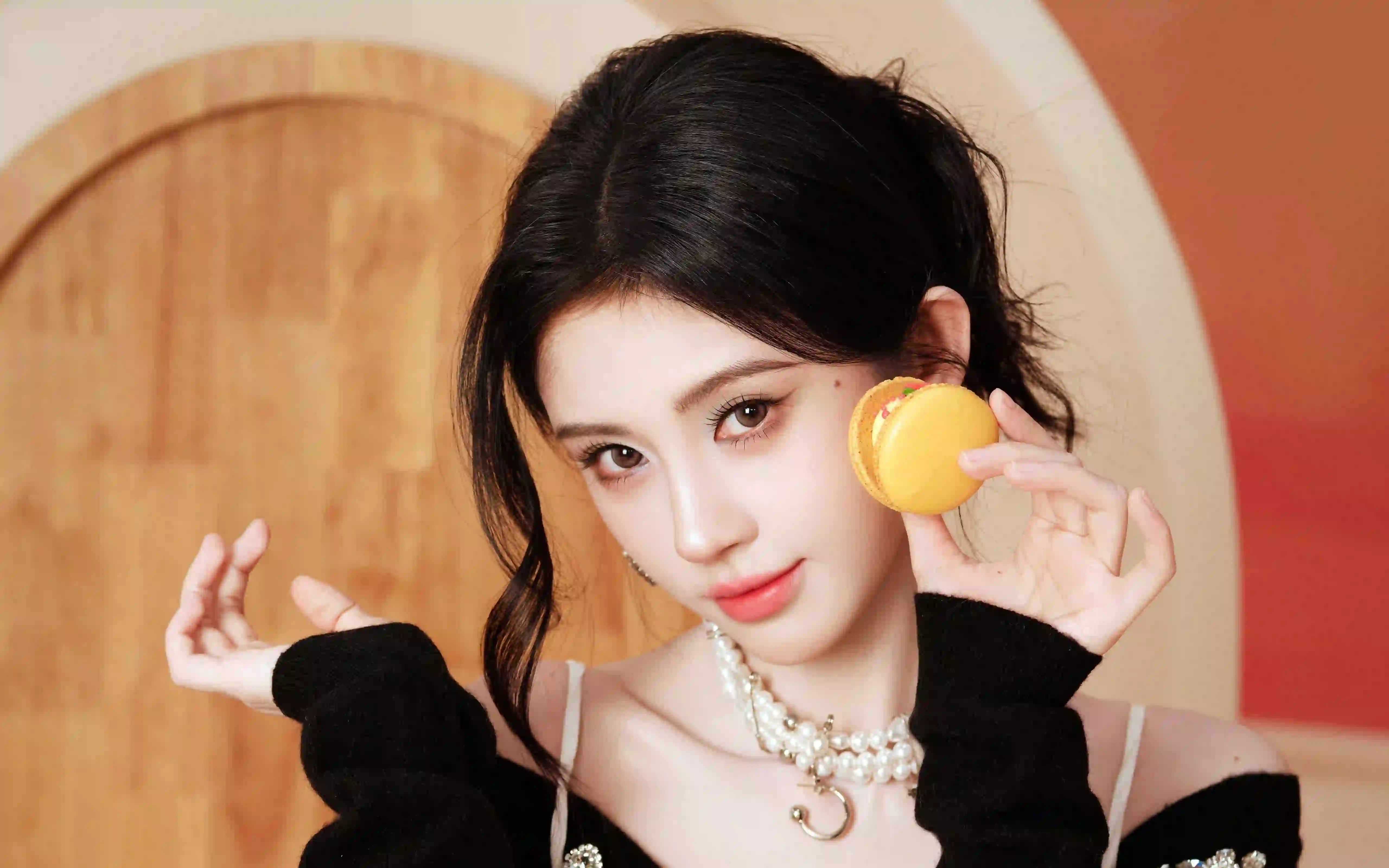 长发清纯美女 清纯 演员明星 鞠婧祎 可爱美女