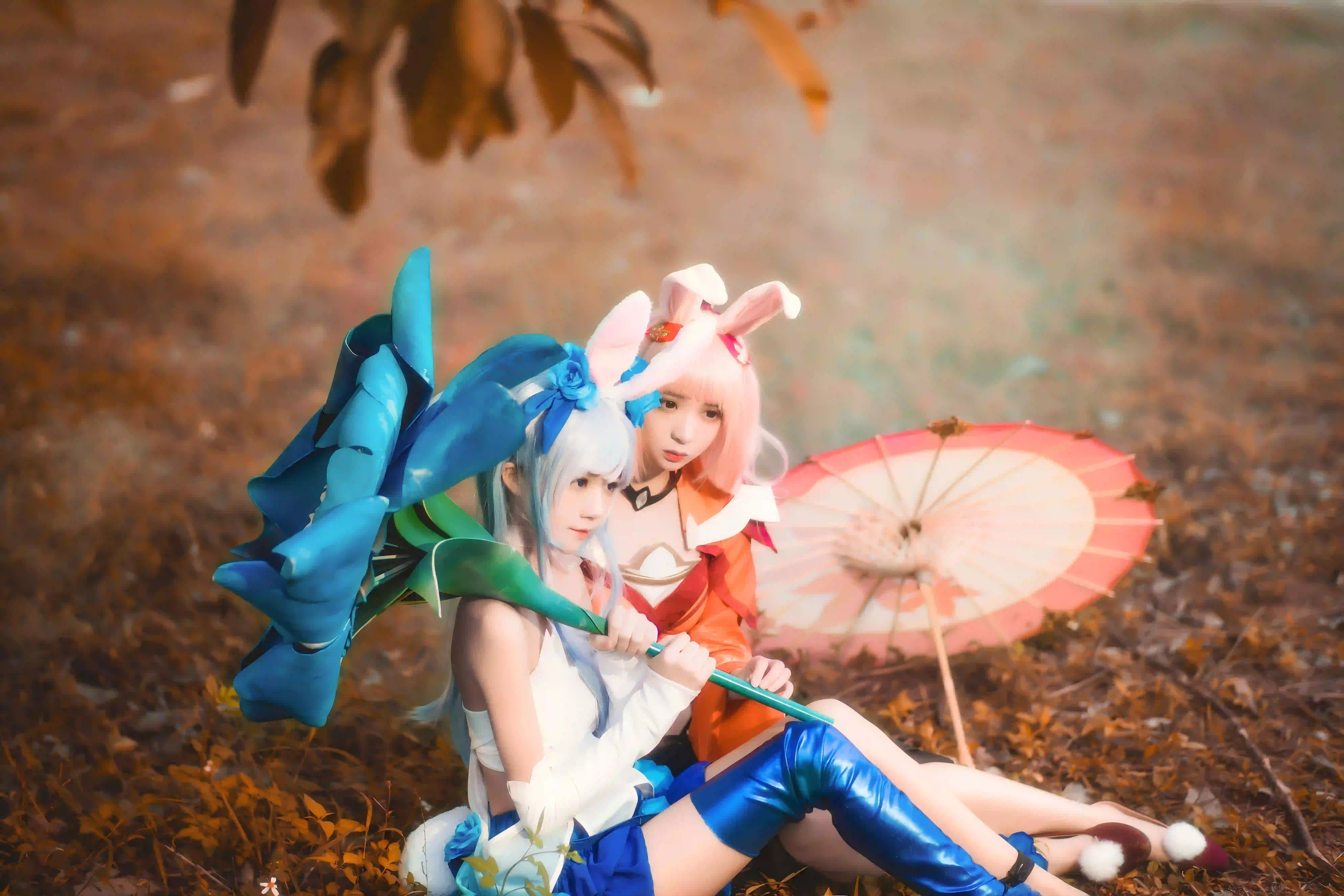 coser 户外 暖色调 美女
