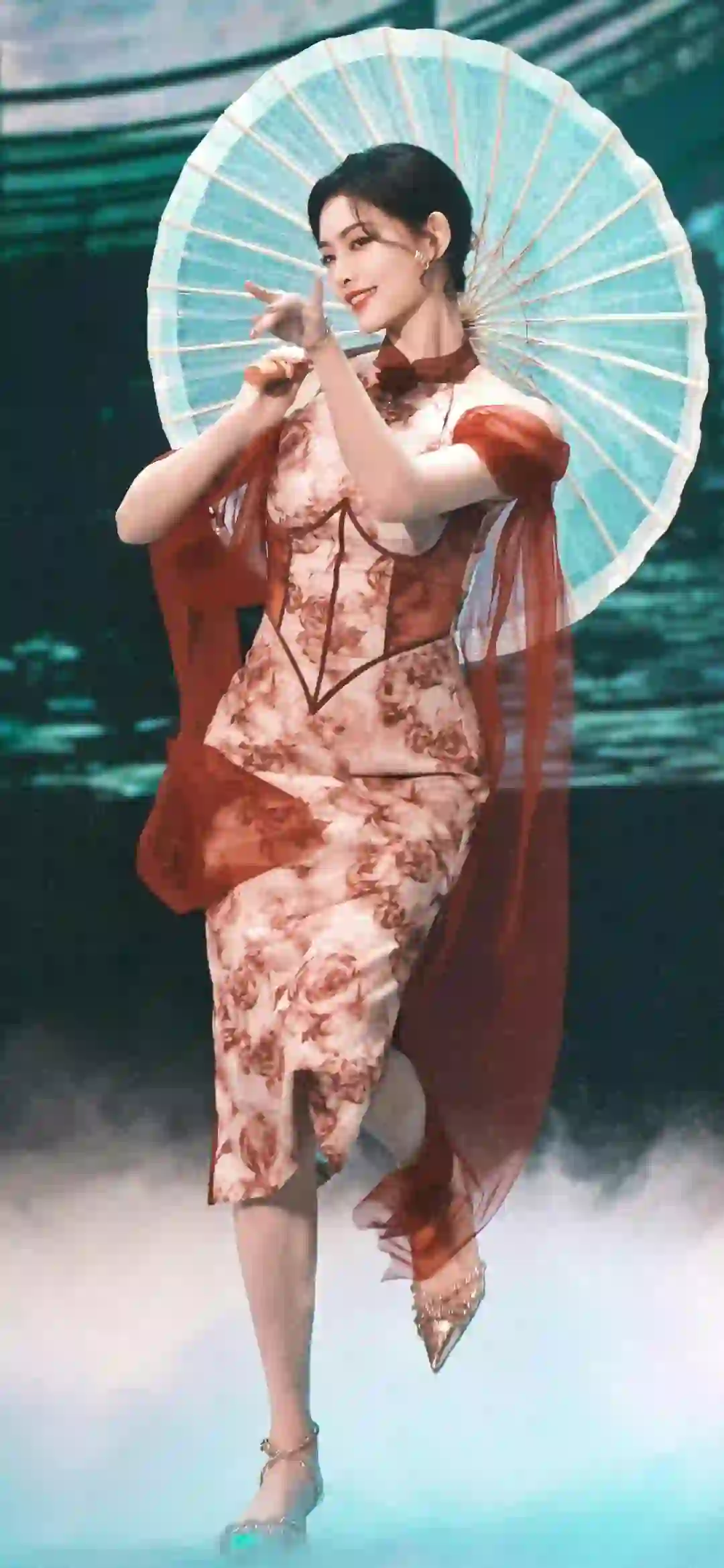 许佳琪 长发美女 伞 长腿美女 甜美 性感