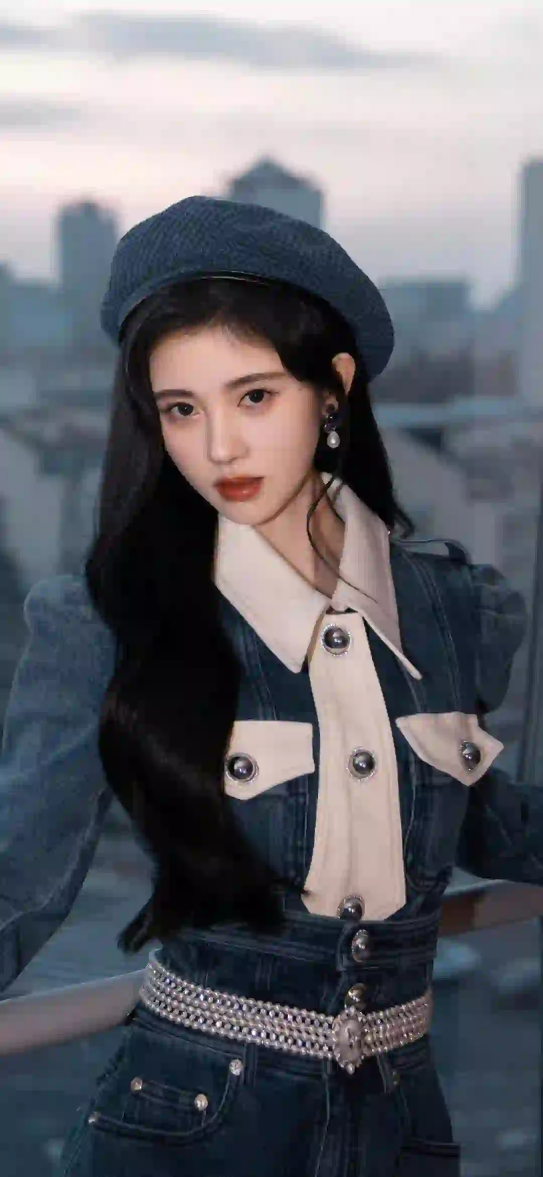 鞠婧祎 时尚牛仔穿搭