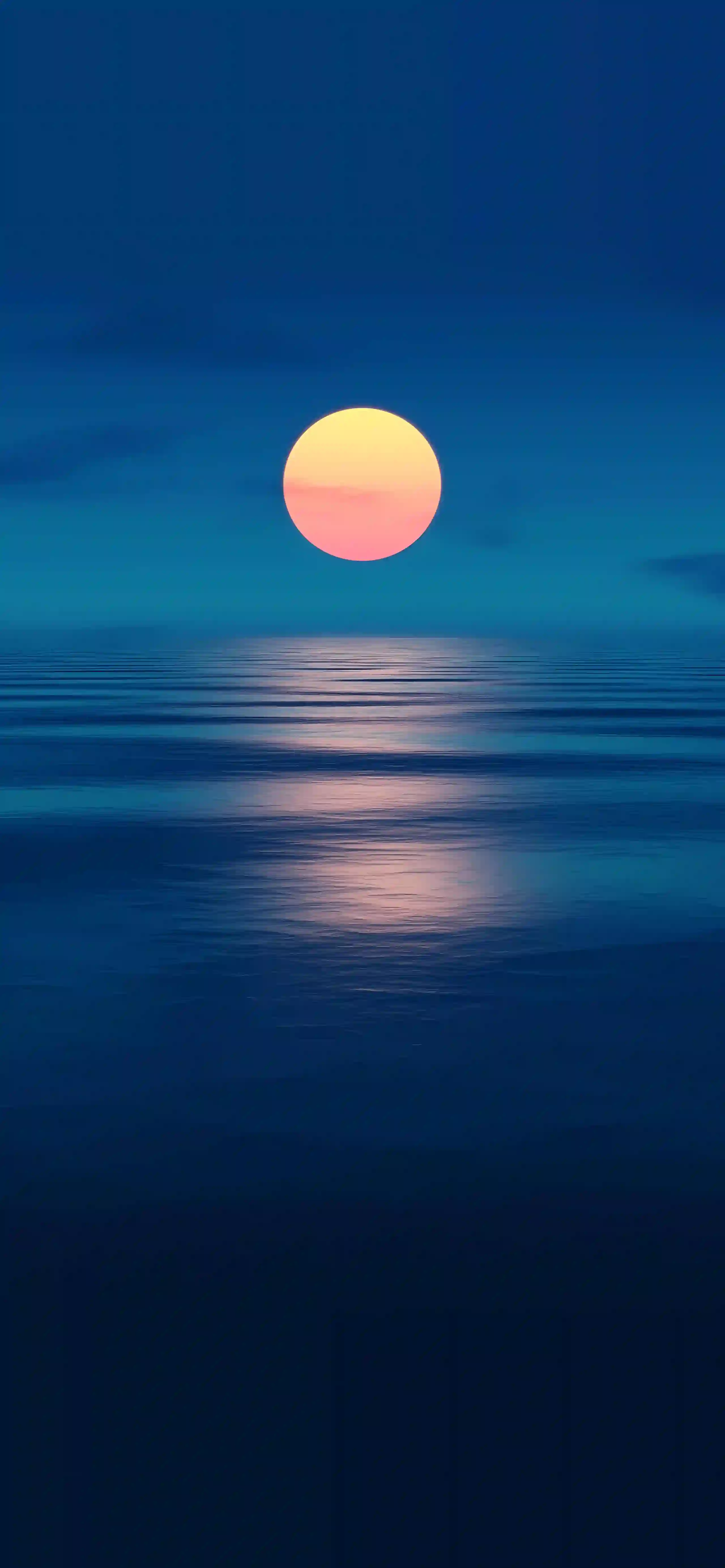 夕阳 海面 反射 宁静 唯美 风景 壁纸