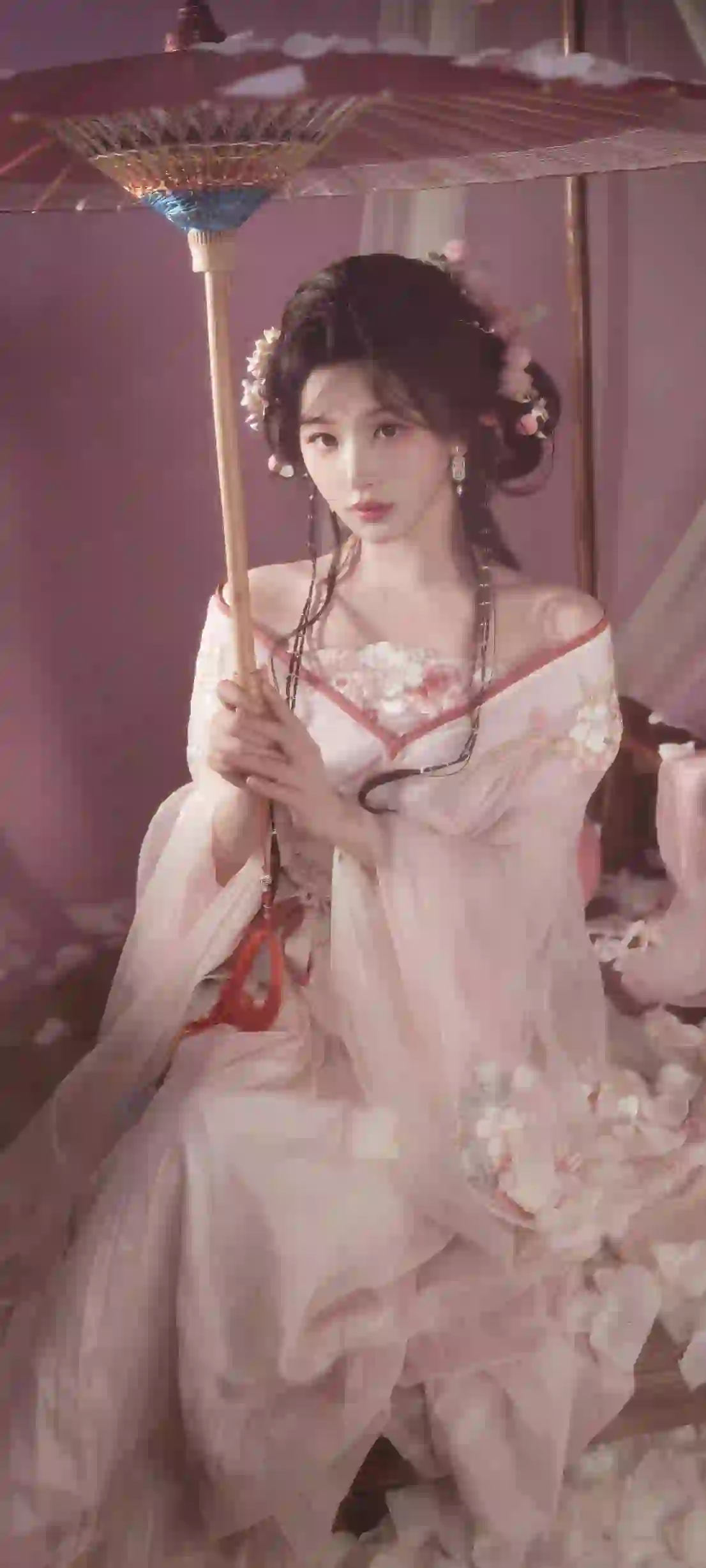 古风造型 长发美女 古风美女 孔雪儿 油纸伞