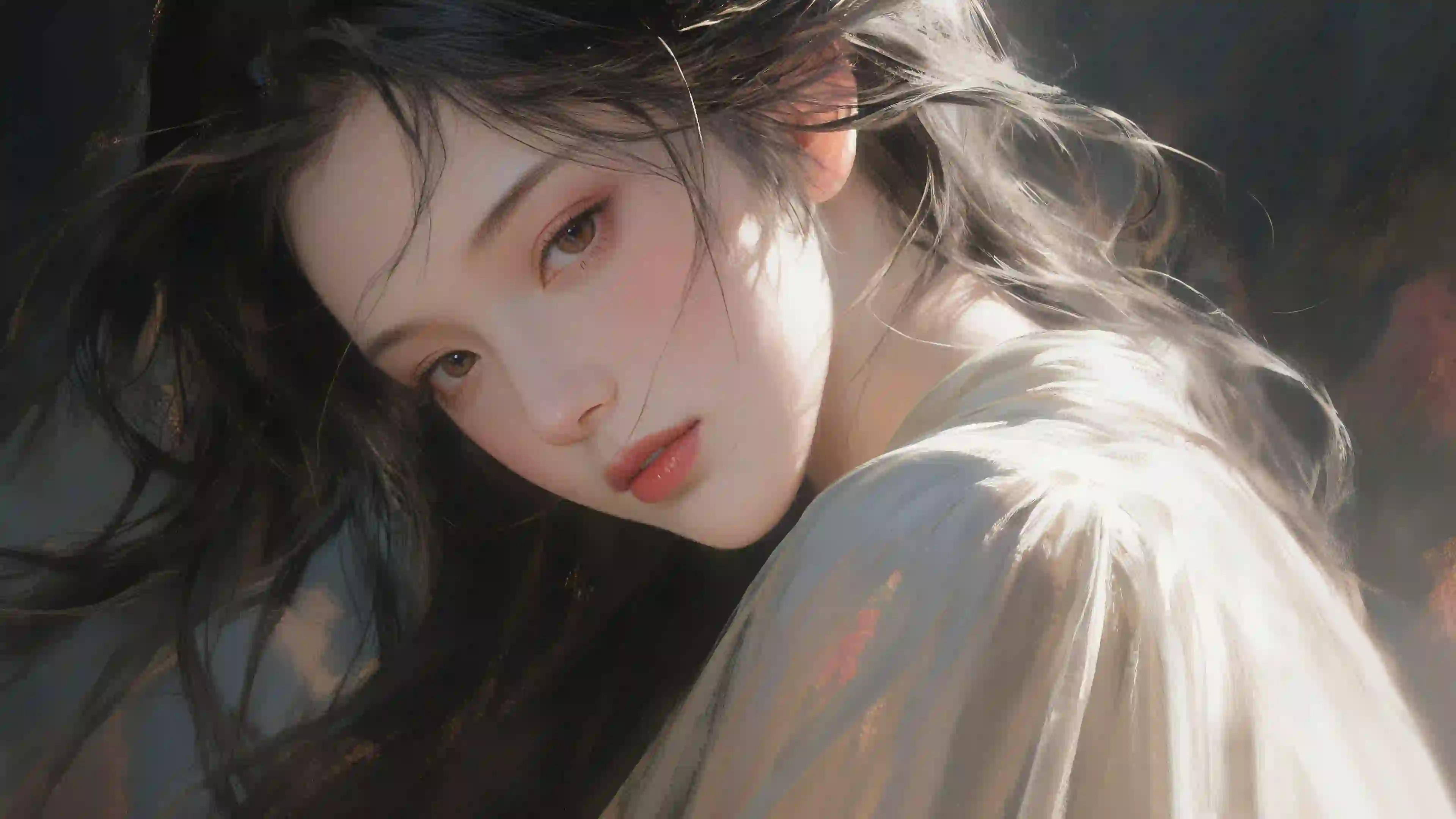 4k 动漫女孩 二次元 ai 古风