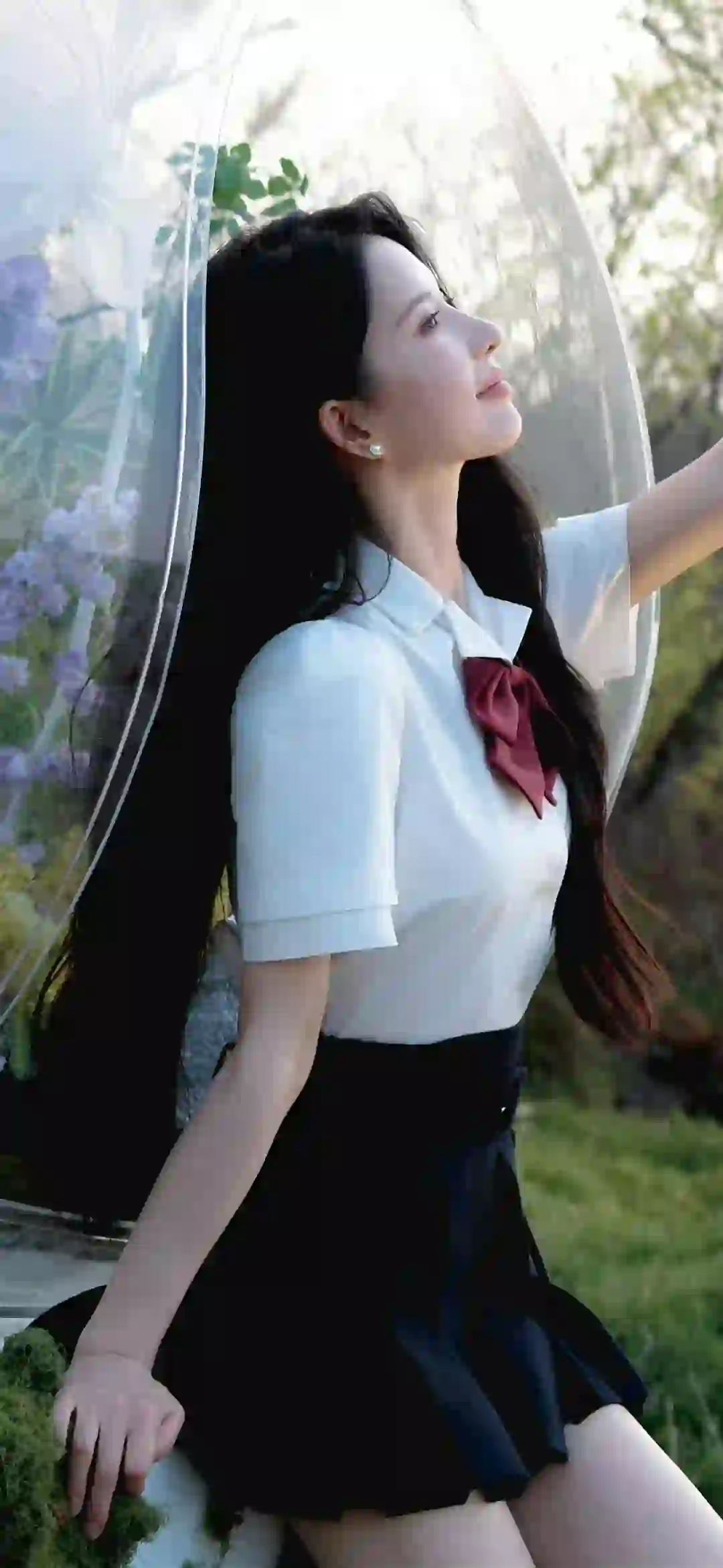 刘些宁 长发清纯美女 JK美女 户外写真