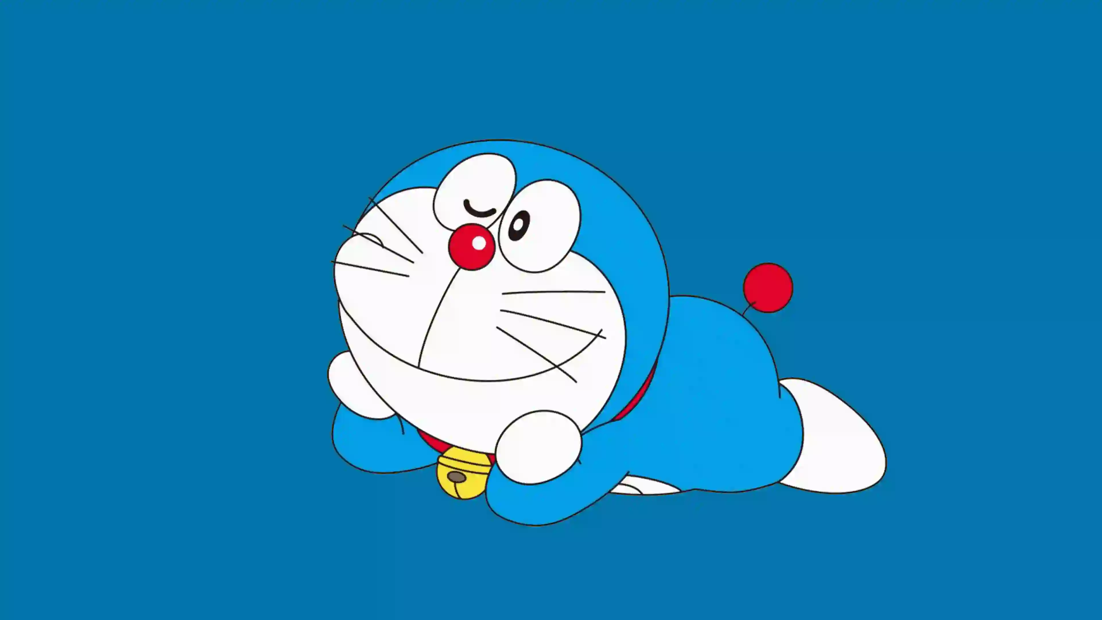 doraemon 动漫角色 可爱 极简 蓝色胖子