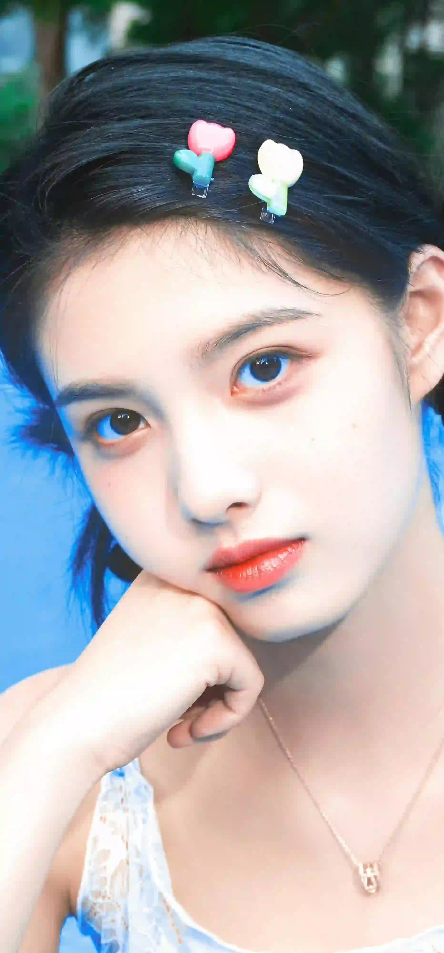 长发清纯美女 小清新 可爱 唯美 户外 甜美清纯系