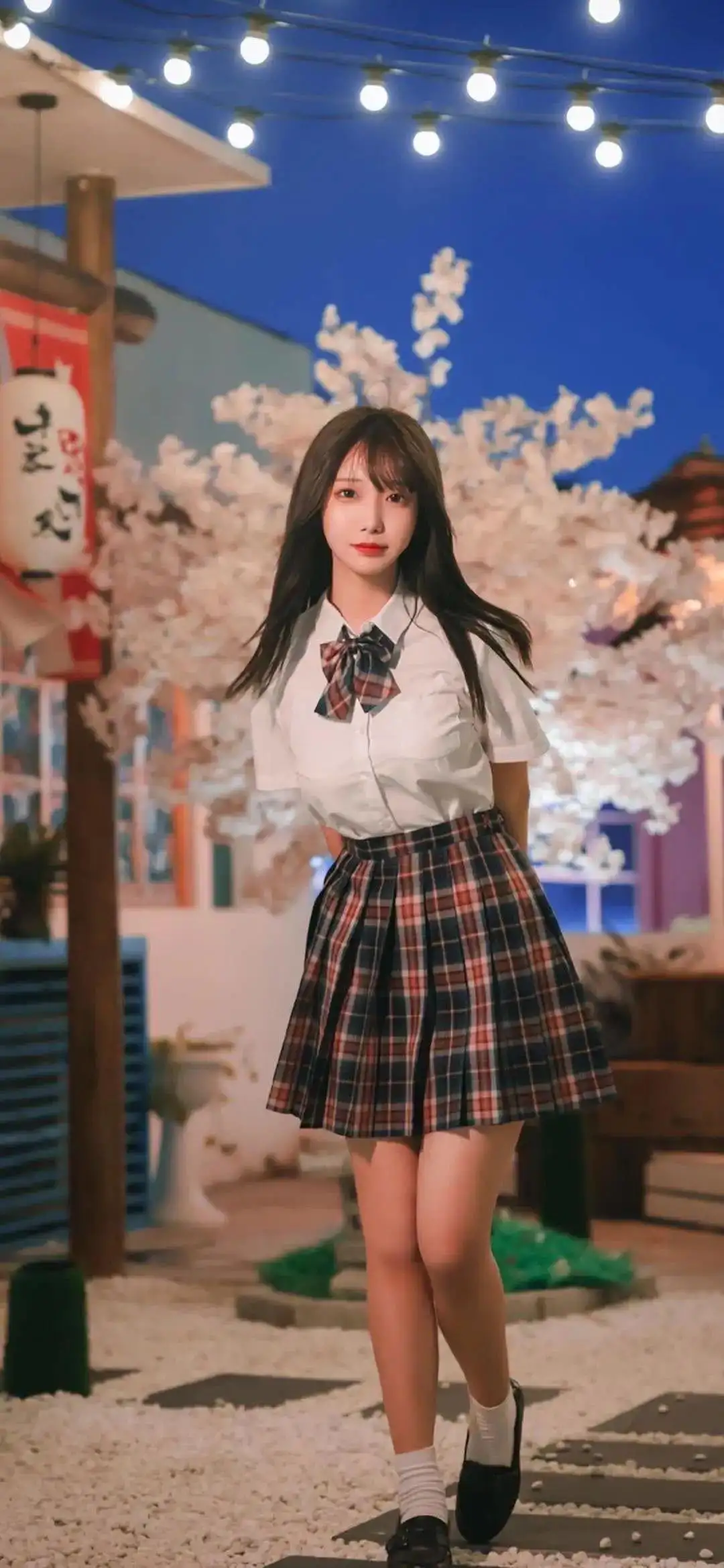 暖色调｜长发jk美女