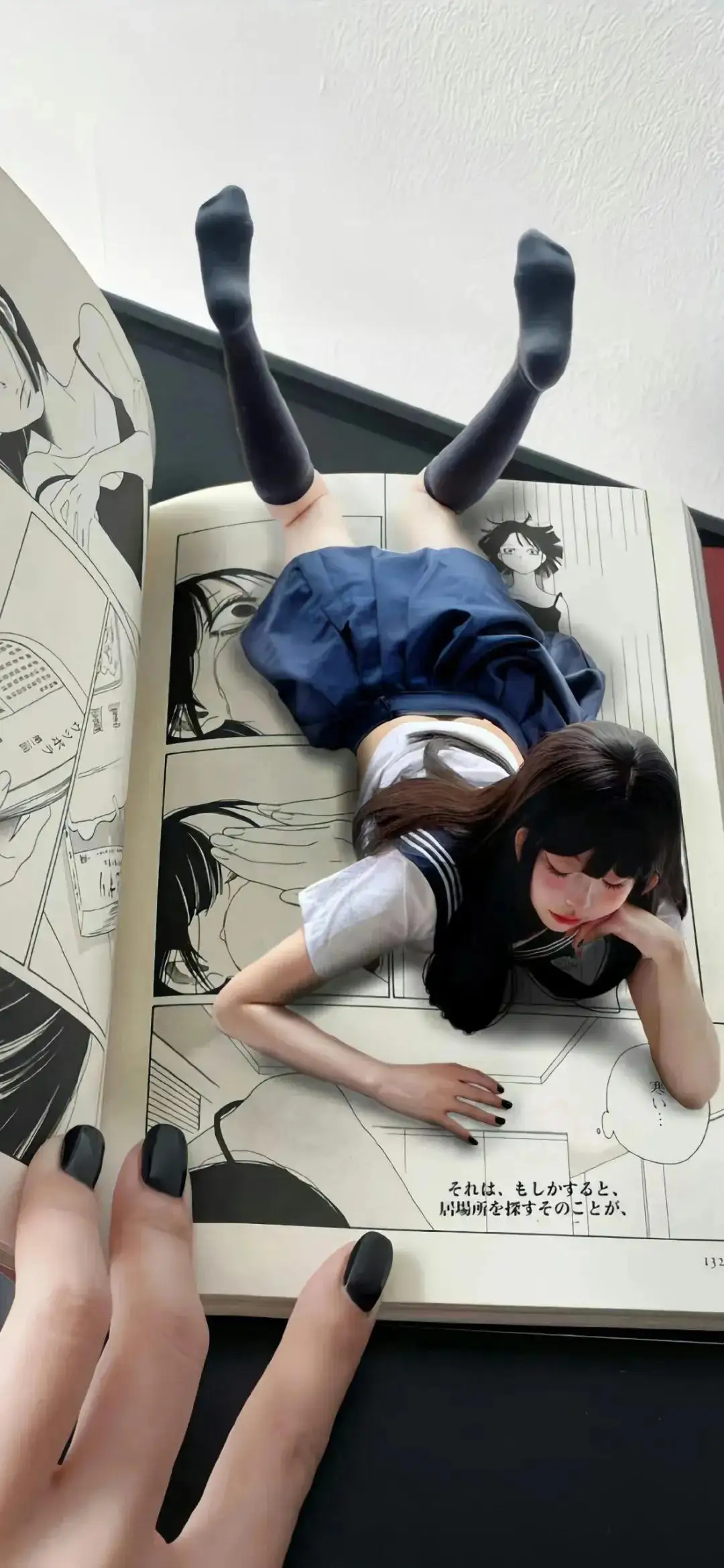 漫画中走出来的jk美女