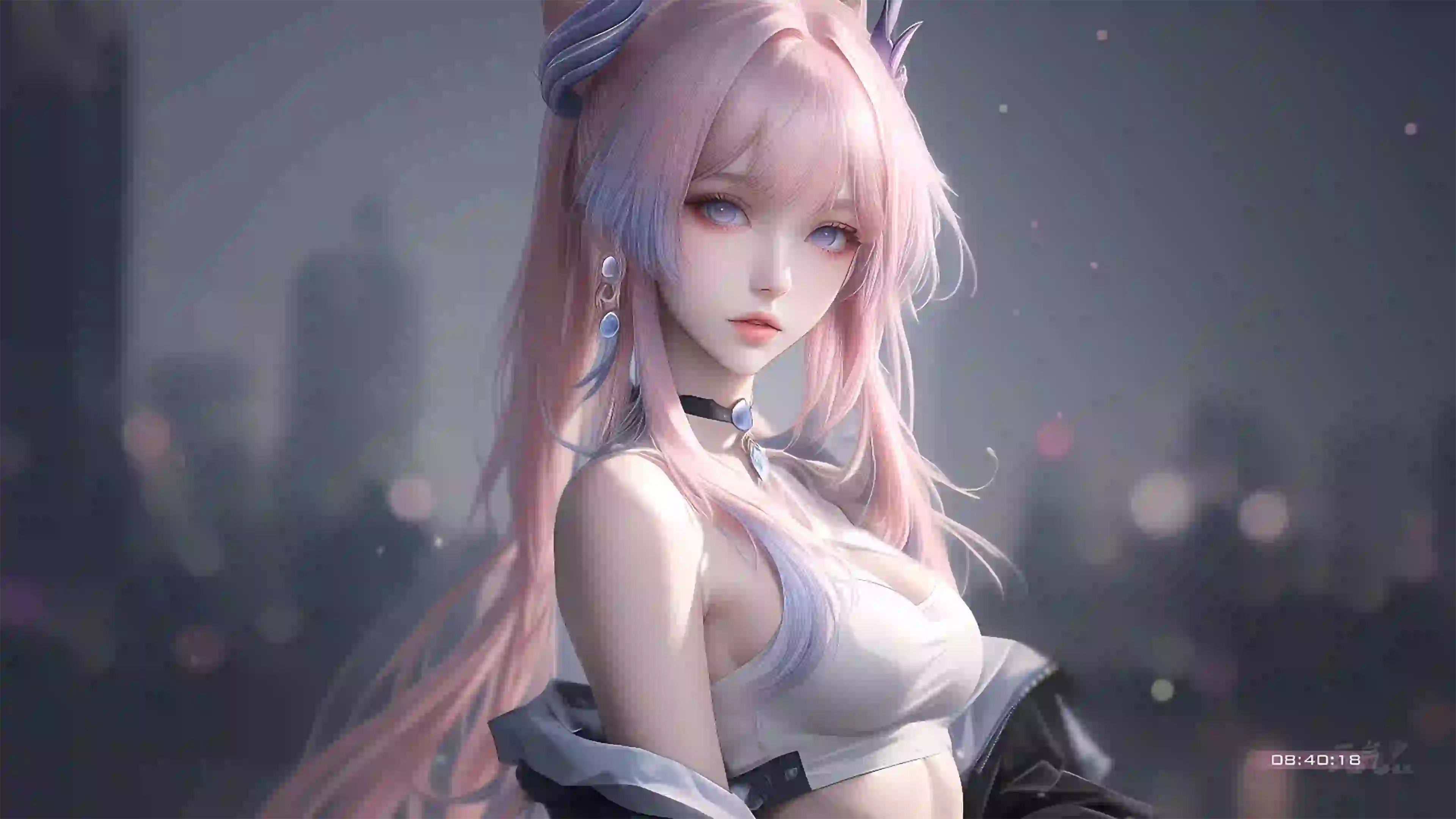 AI 动漫壁纸 Ai角色 长发美女 性感女孩 二次元