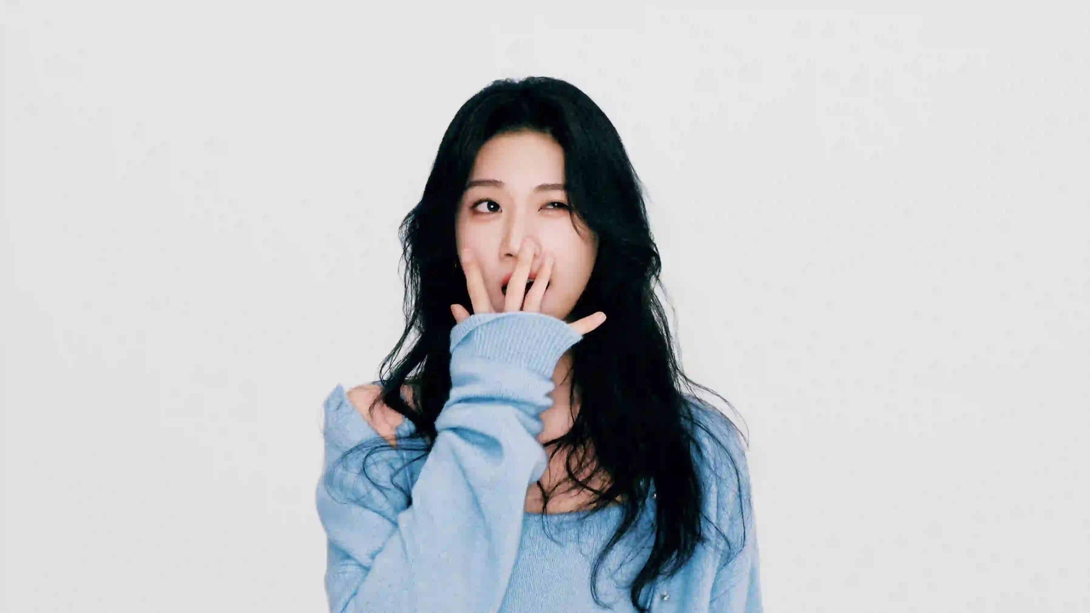 长发美女明星 卢昱晓 写真 甜美女孩