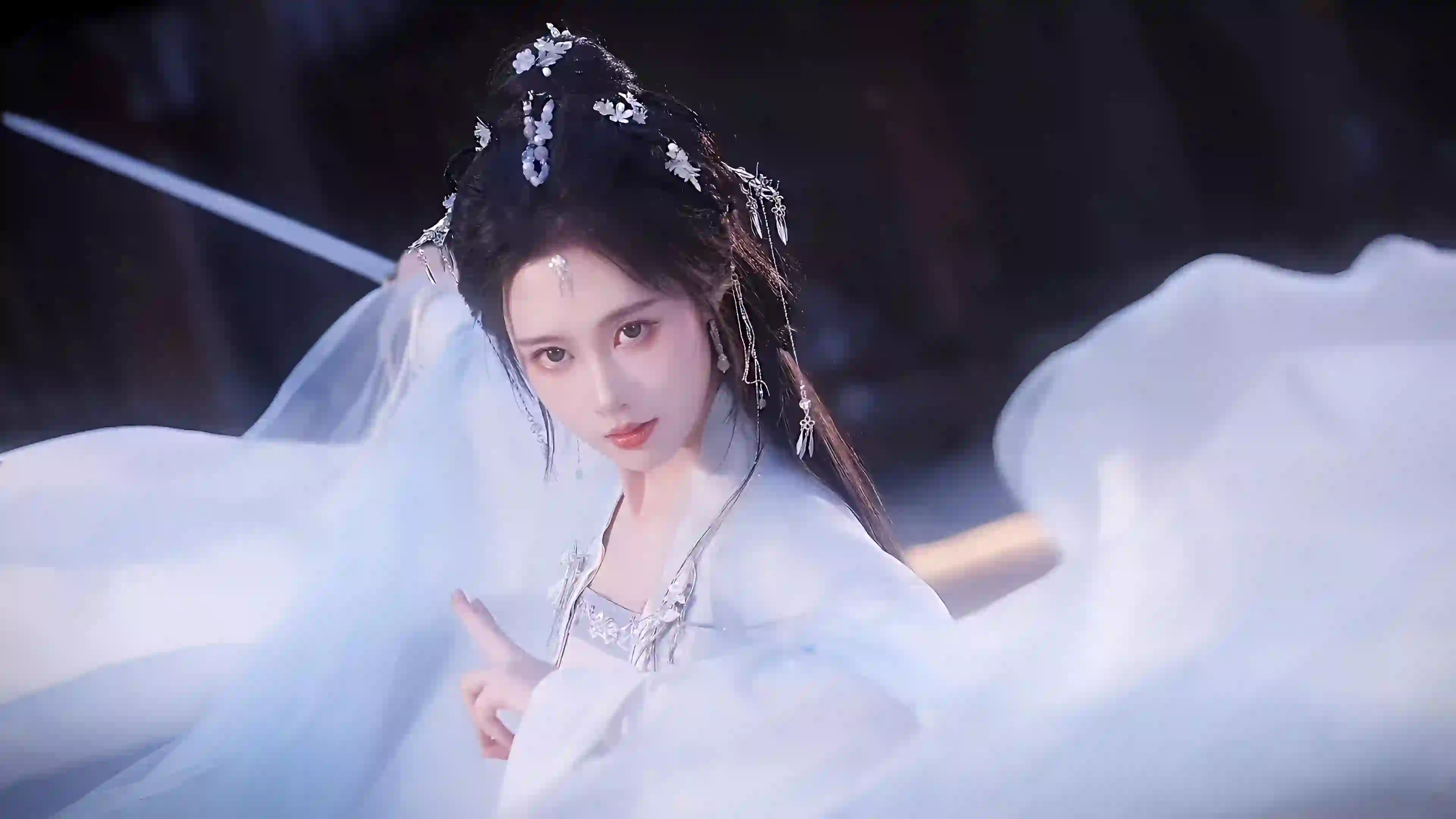 古风 汉服 长发清纯美女 仙侠 仙气 冷调