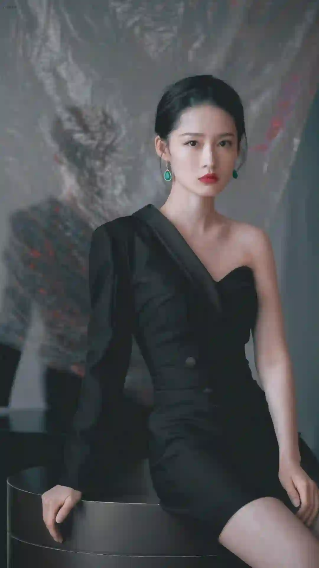 黑色西装裙 冷艳美女 时尚摄影 人像 高级感 艺术写真 李沁