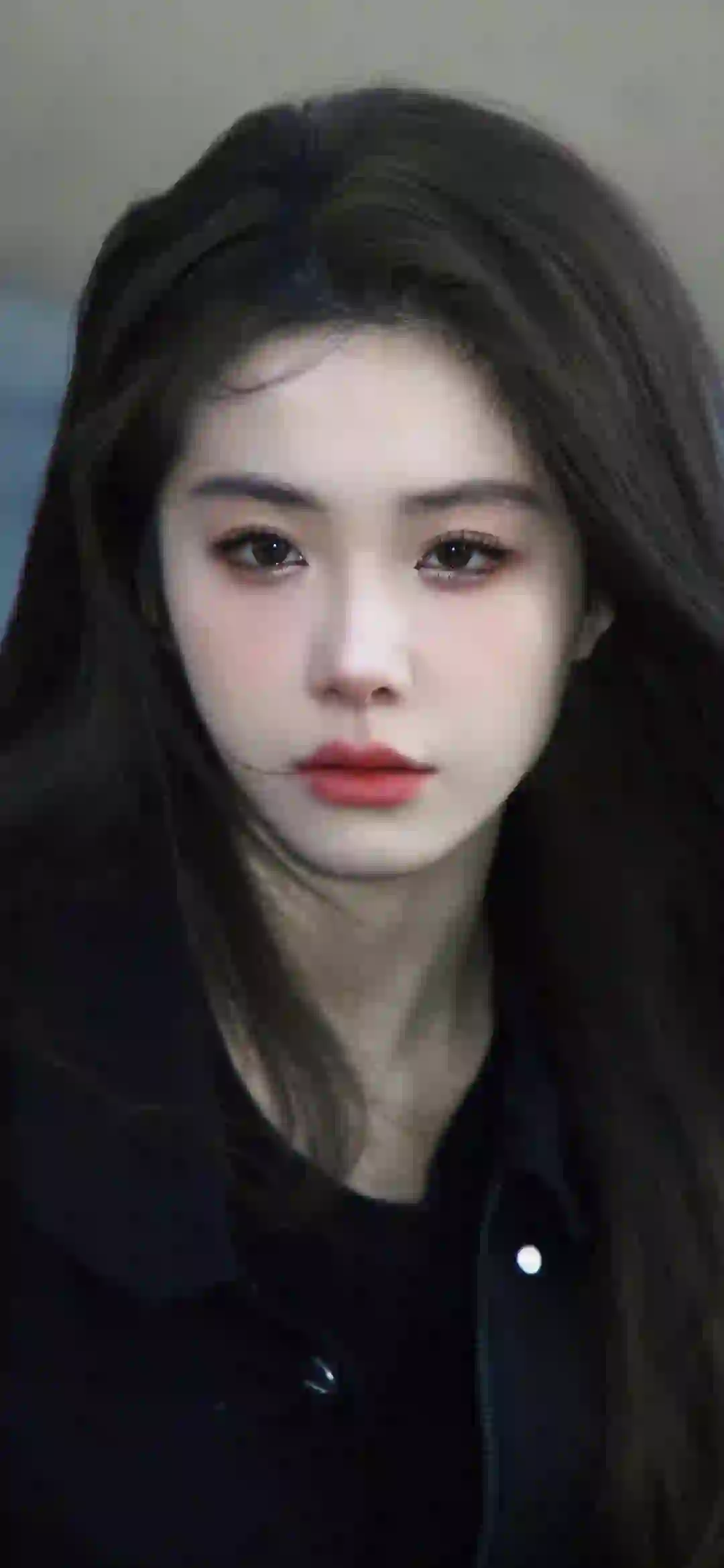 黑色衣服 可爱清纯美女 