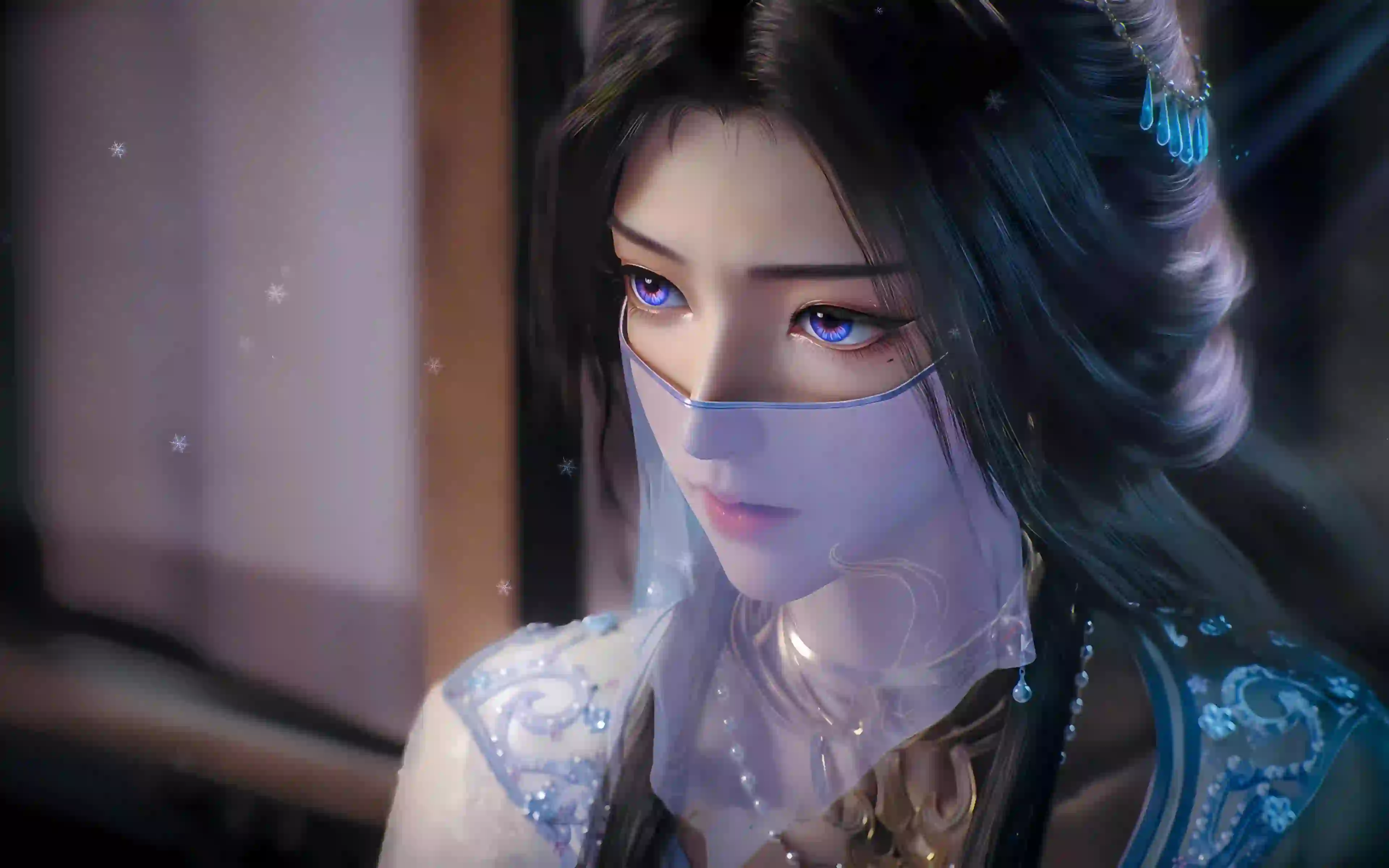 凡人修仙传紫灵面纱4K