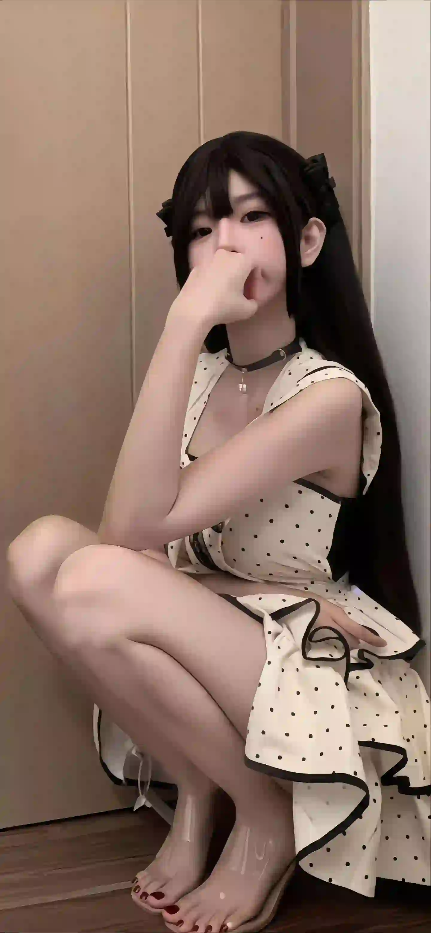 可爱长腿美女 长发美女 居家写真 