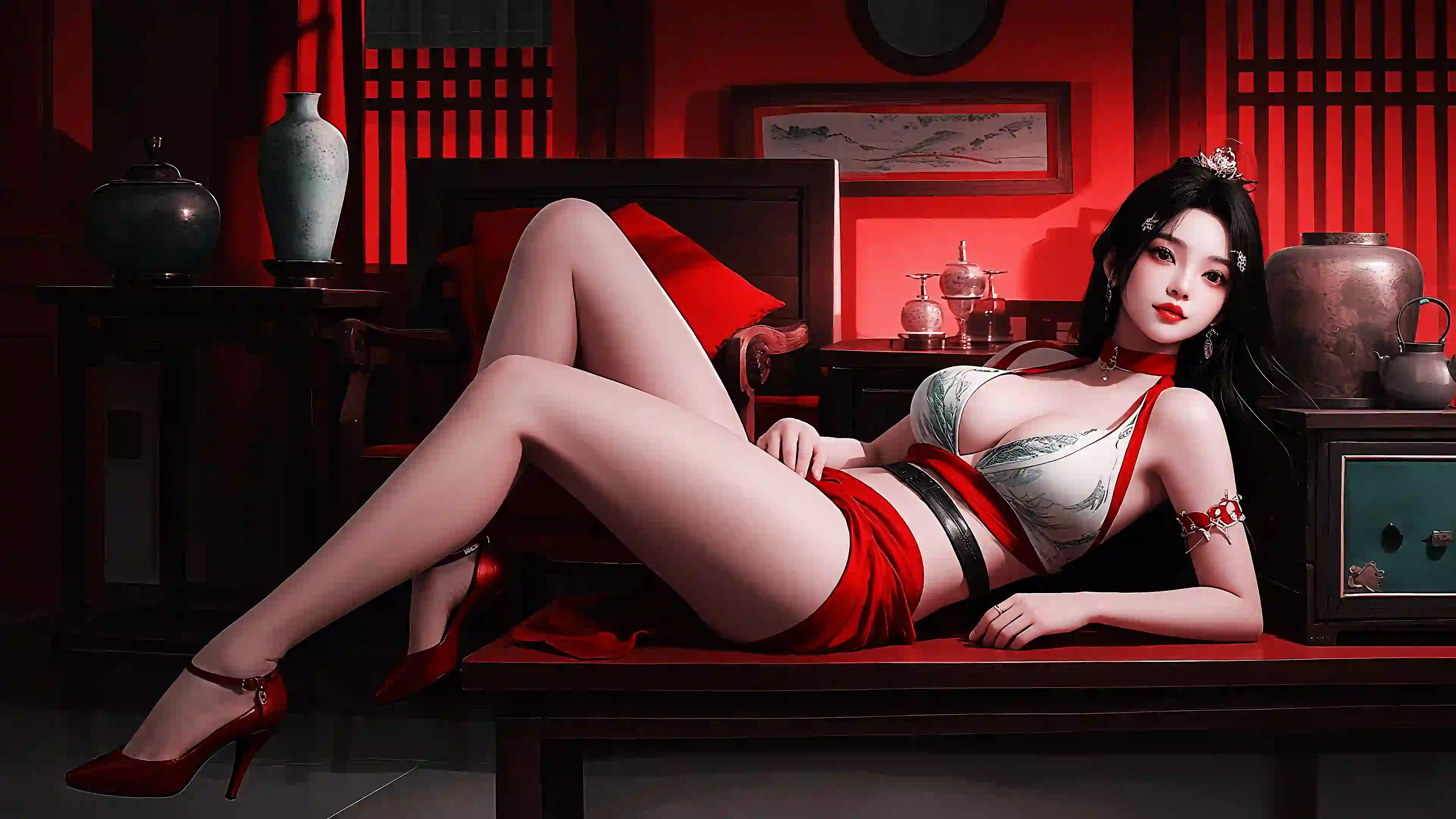 AI 古风ai美女 长腿美女 性感美女 古风韵味