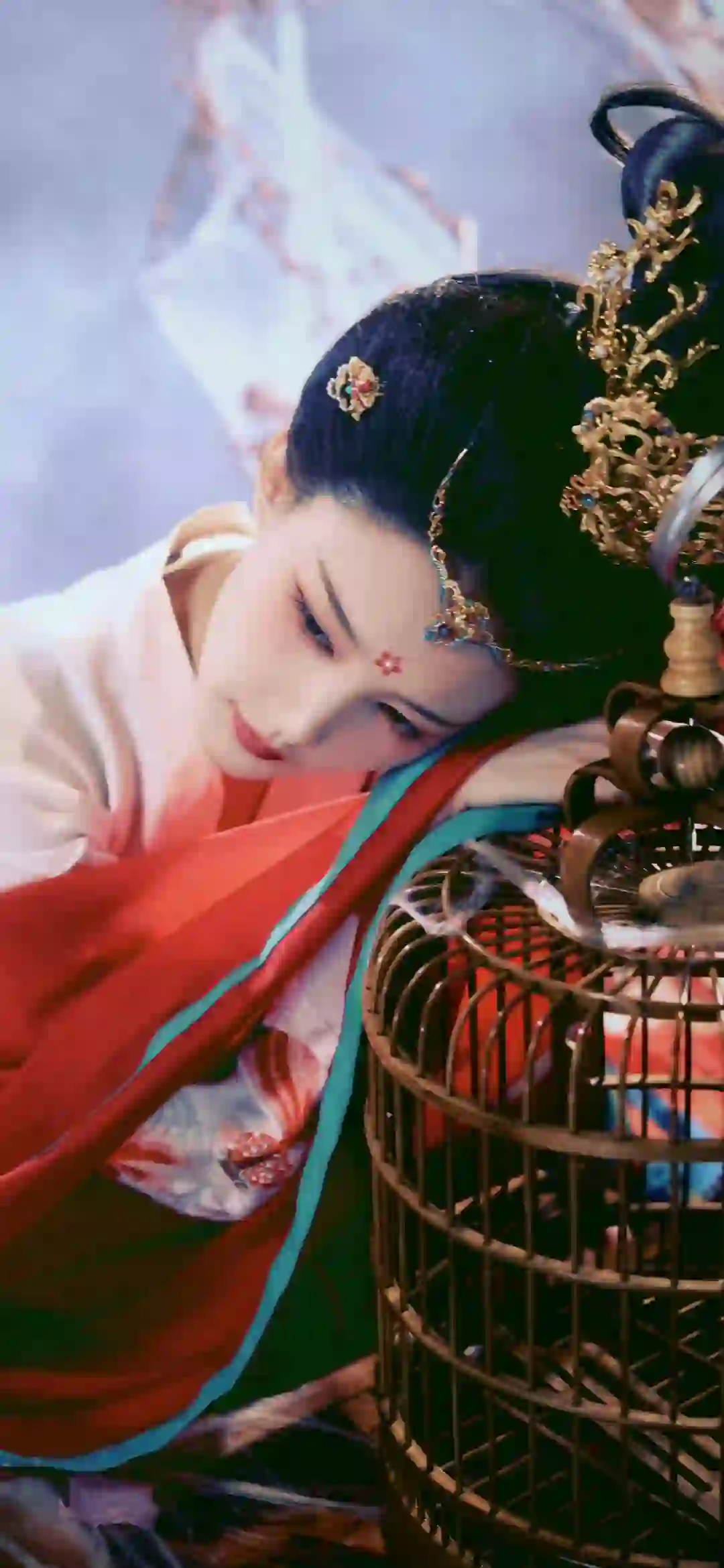 李一桐 古风汉服 鸟笼